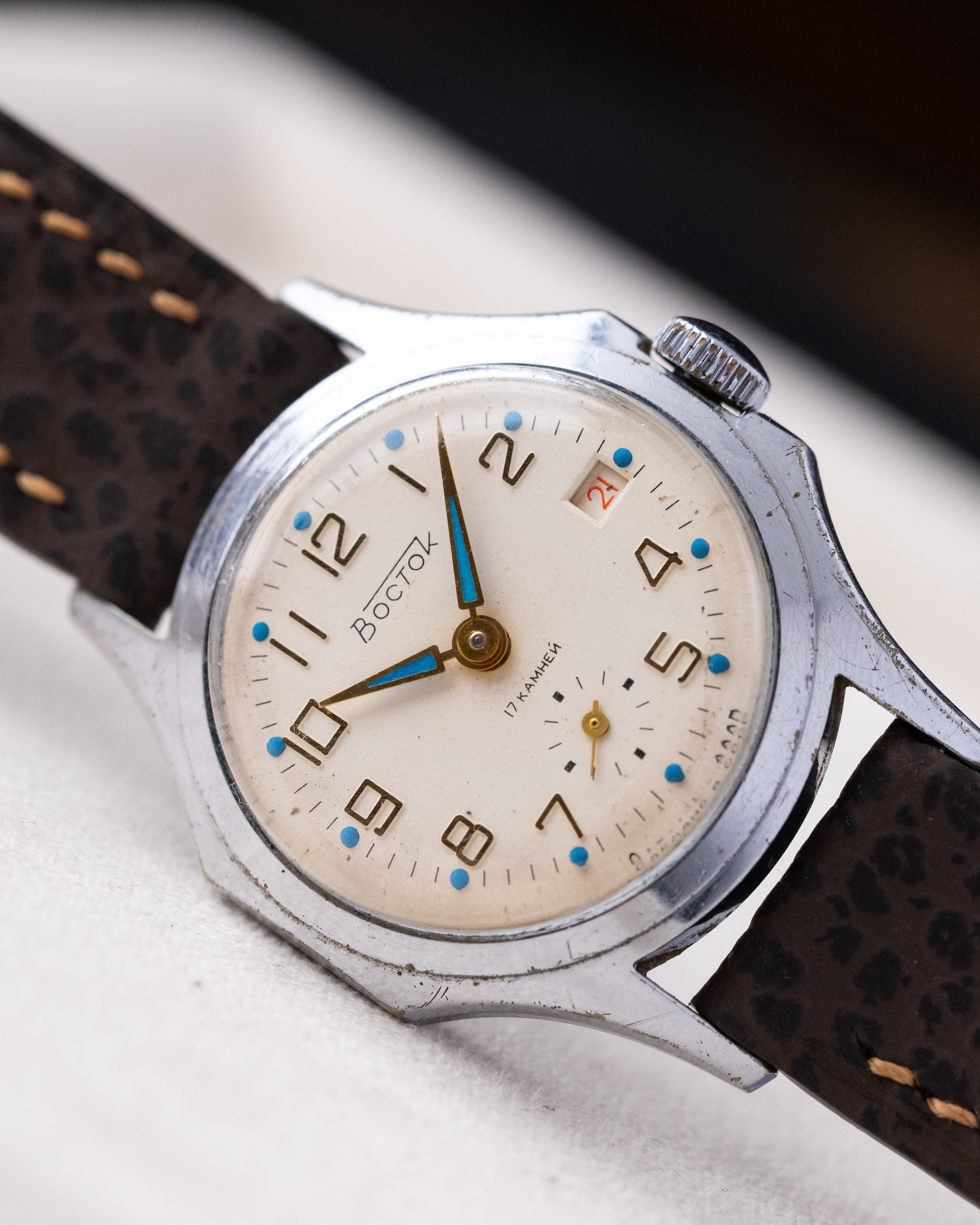 Vintage Vostok Soviet Watch, Cal. 2605, Date Window from 1960's - DuMarko