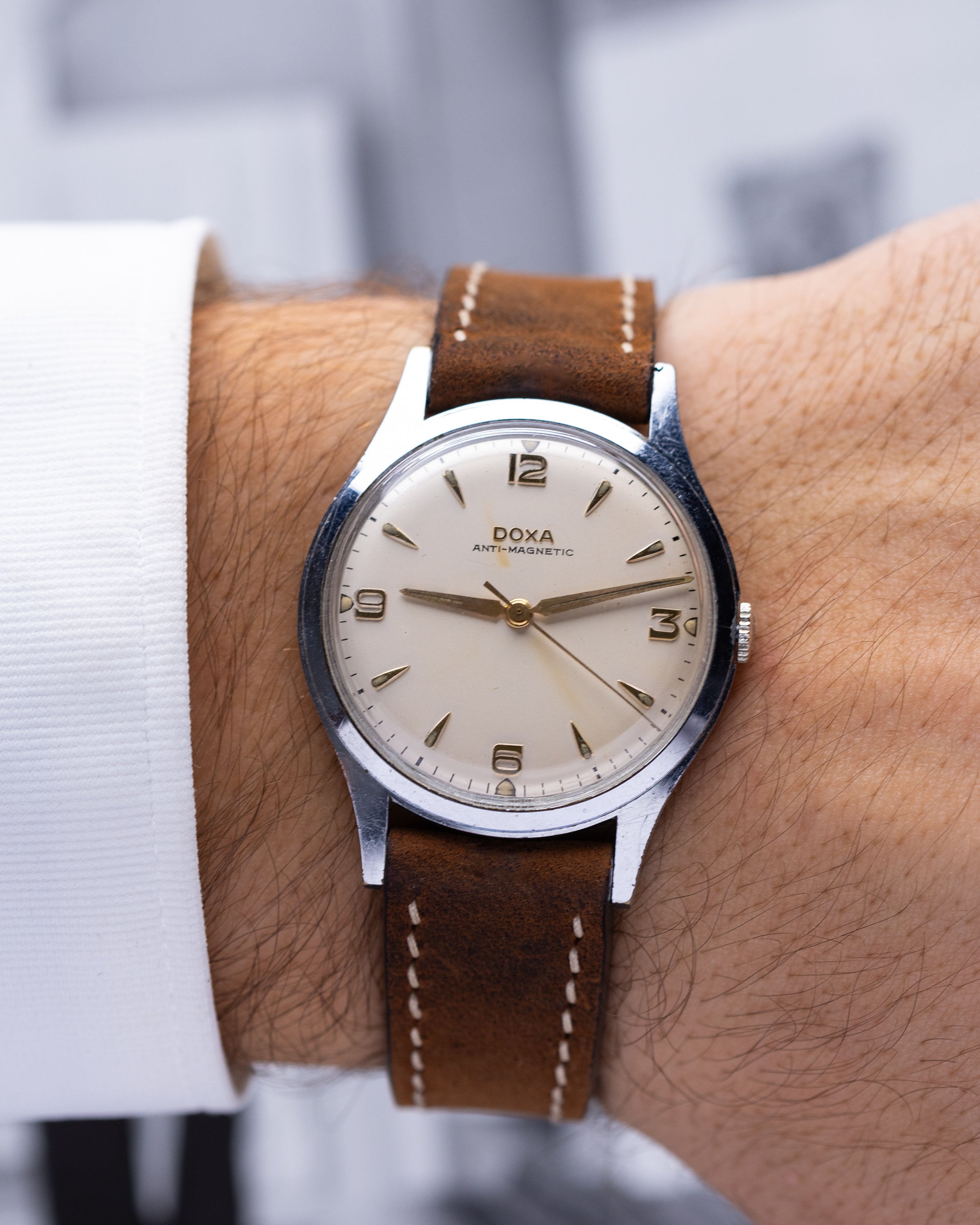 Vintage watch "Doxa" Calatrava dial, Original military watch - DuMarko