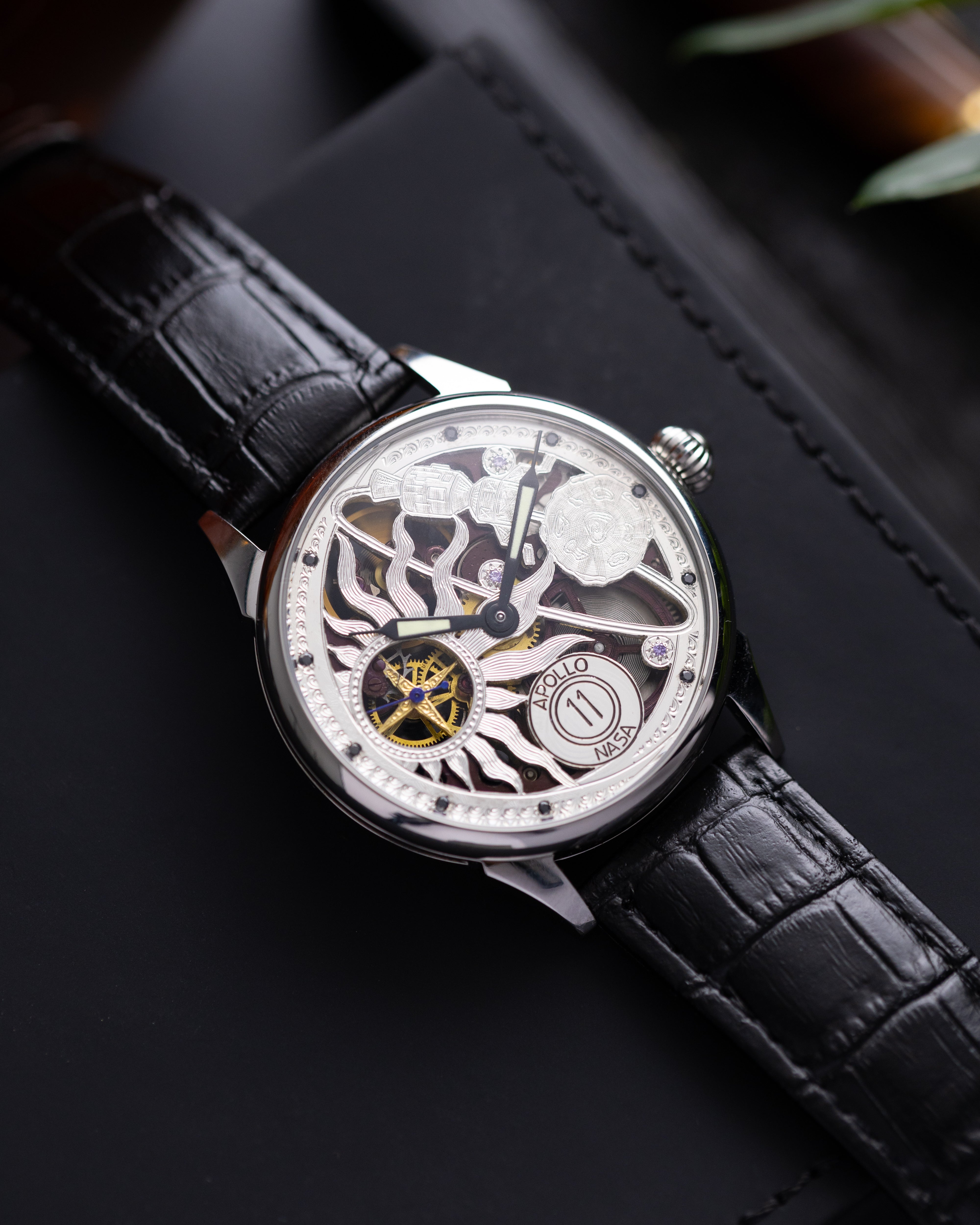 Vintage Watch Molnija NASA Apollo 11 - Skeleton Space Watch – DuMarko