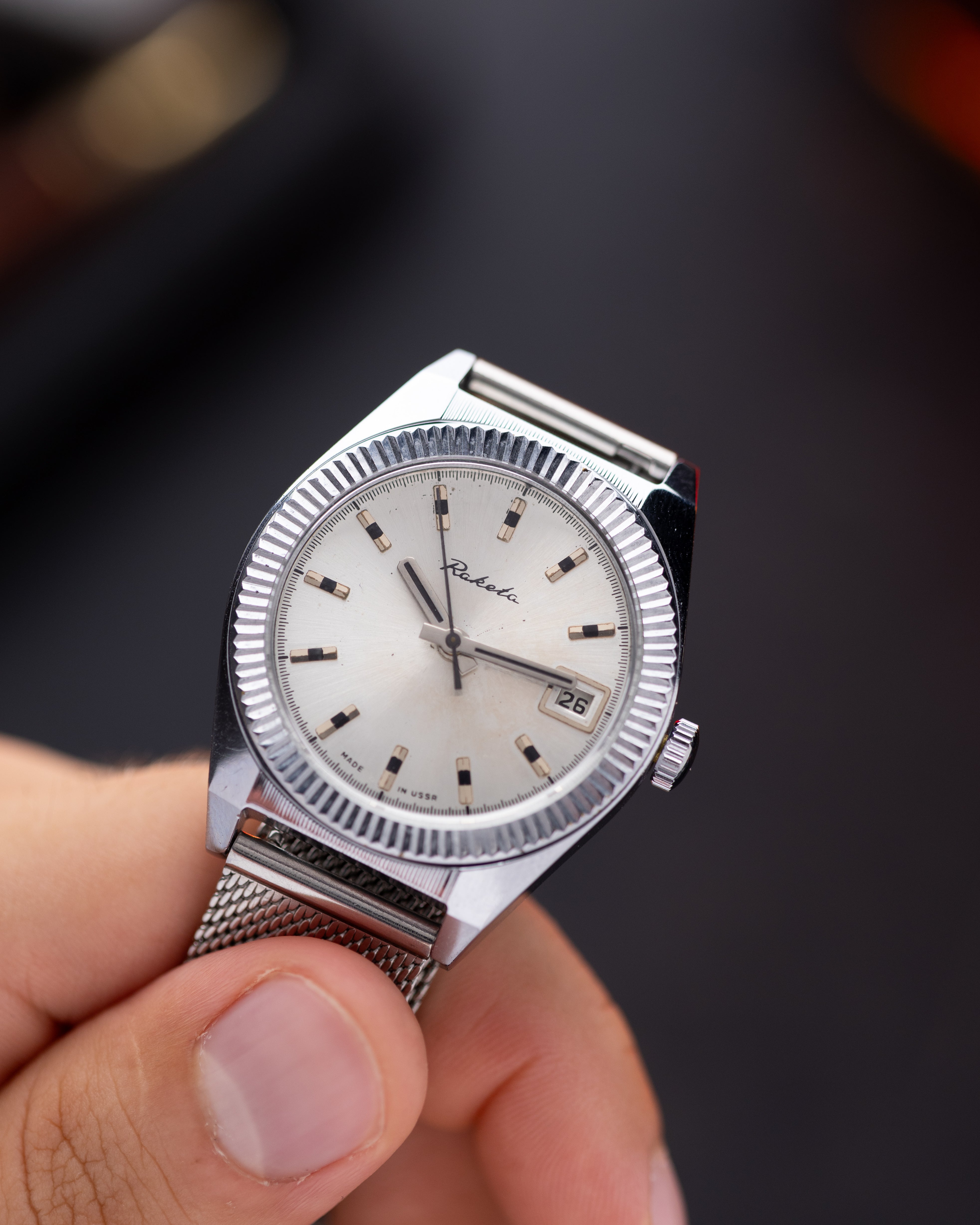 Vintage watch "Raketa" Fluted Bezel, Tudor Style, Made in USSR - DuMarko