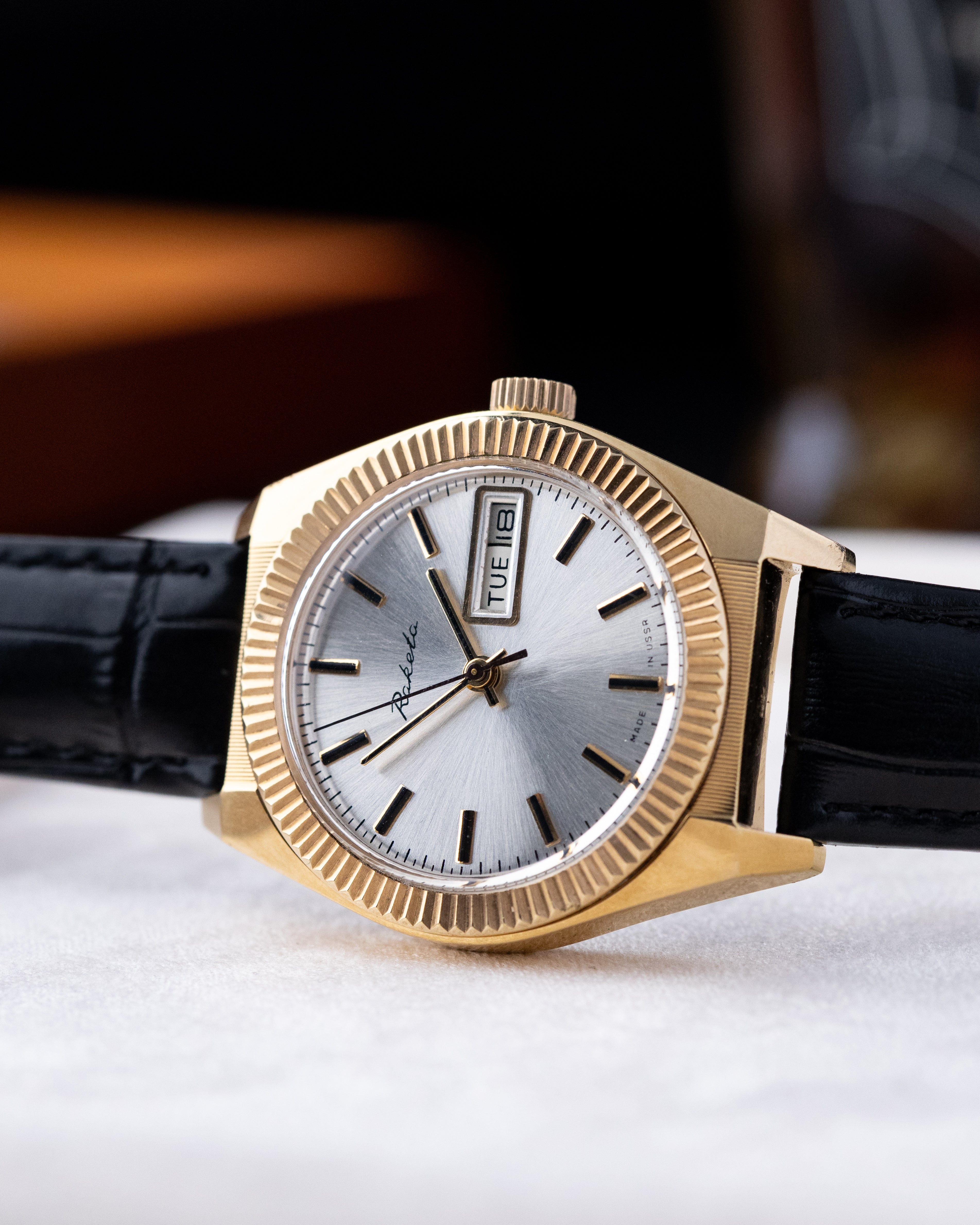 Vintage watch "Raketa" Fluted Bezel, Tudor Style, Made in USSR - DuMarko