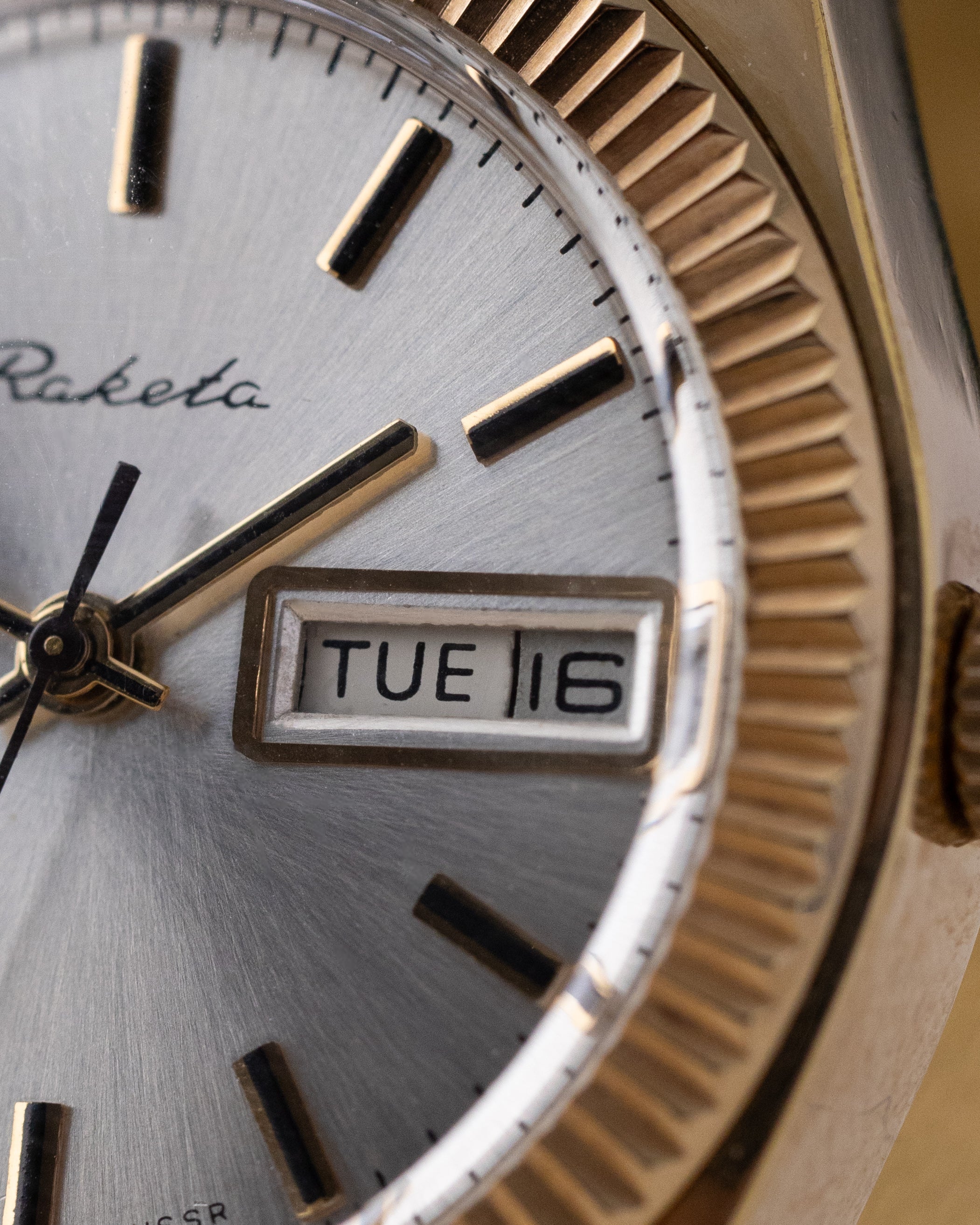 Vintage watch "Raketa" Fluted Bezel, Tudor Style, Made in USSR - DuMarko