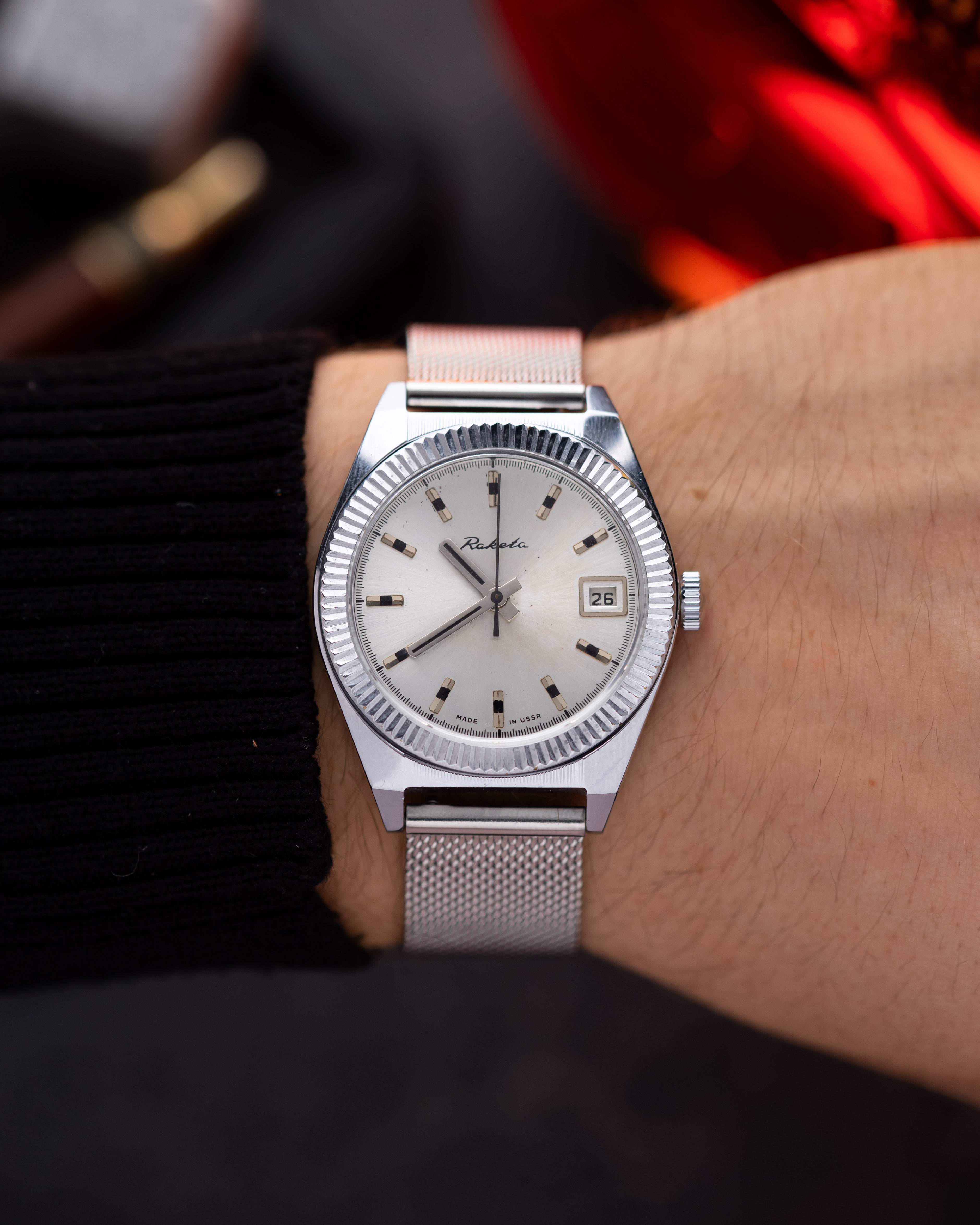 Vintage watch "Raketa" Fluted Bezel, Tudor Style, Made in USSR - DuMarko