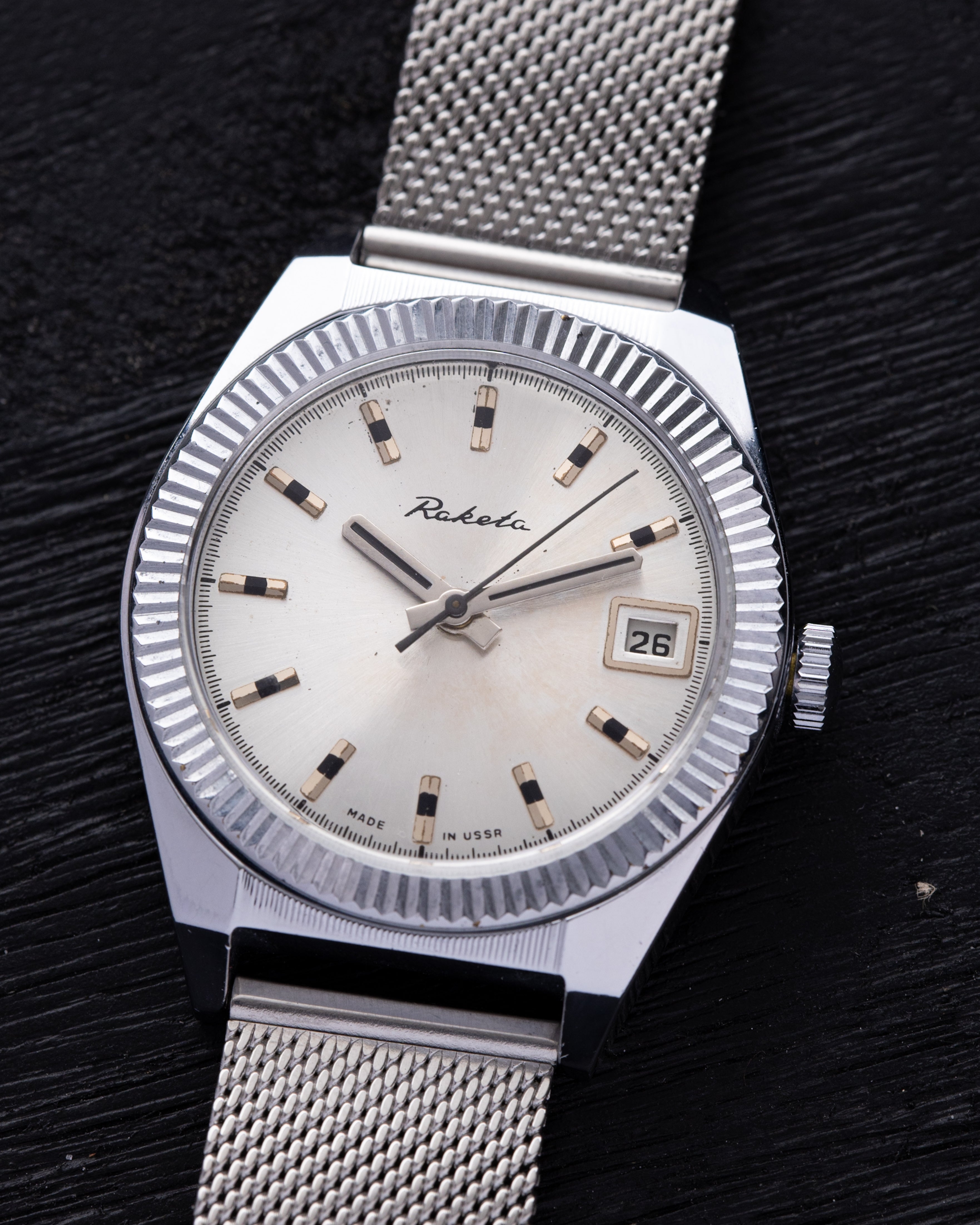 Vintage watch "Raketa" Fluted Bezel, Tudor Style, Made in USSR - DuMarko