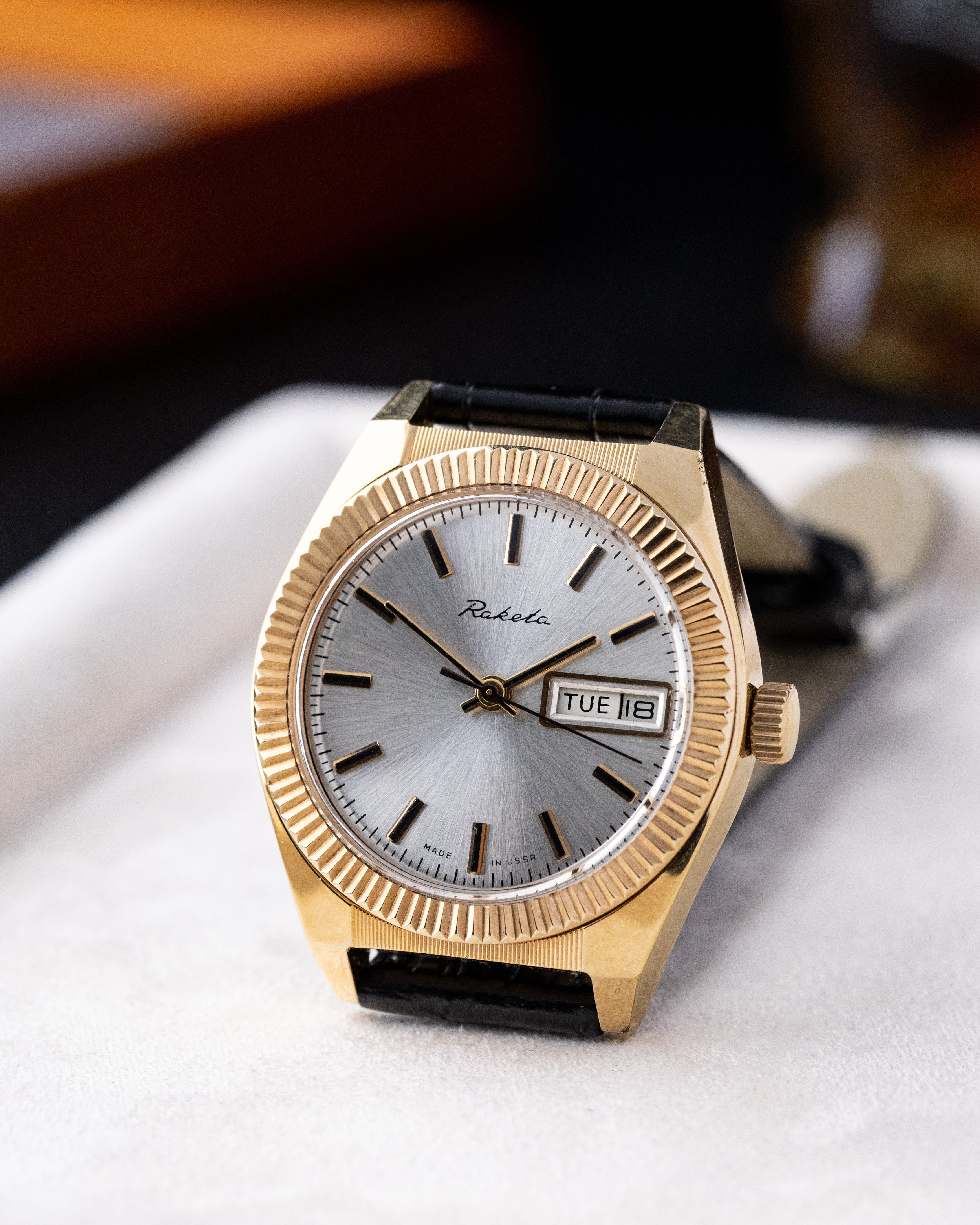 Vintage watch "Raketa" Fluted Bezel, Tudor Style, Made in USSR - DuMarko