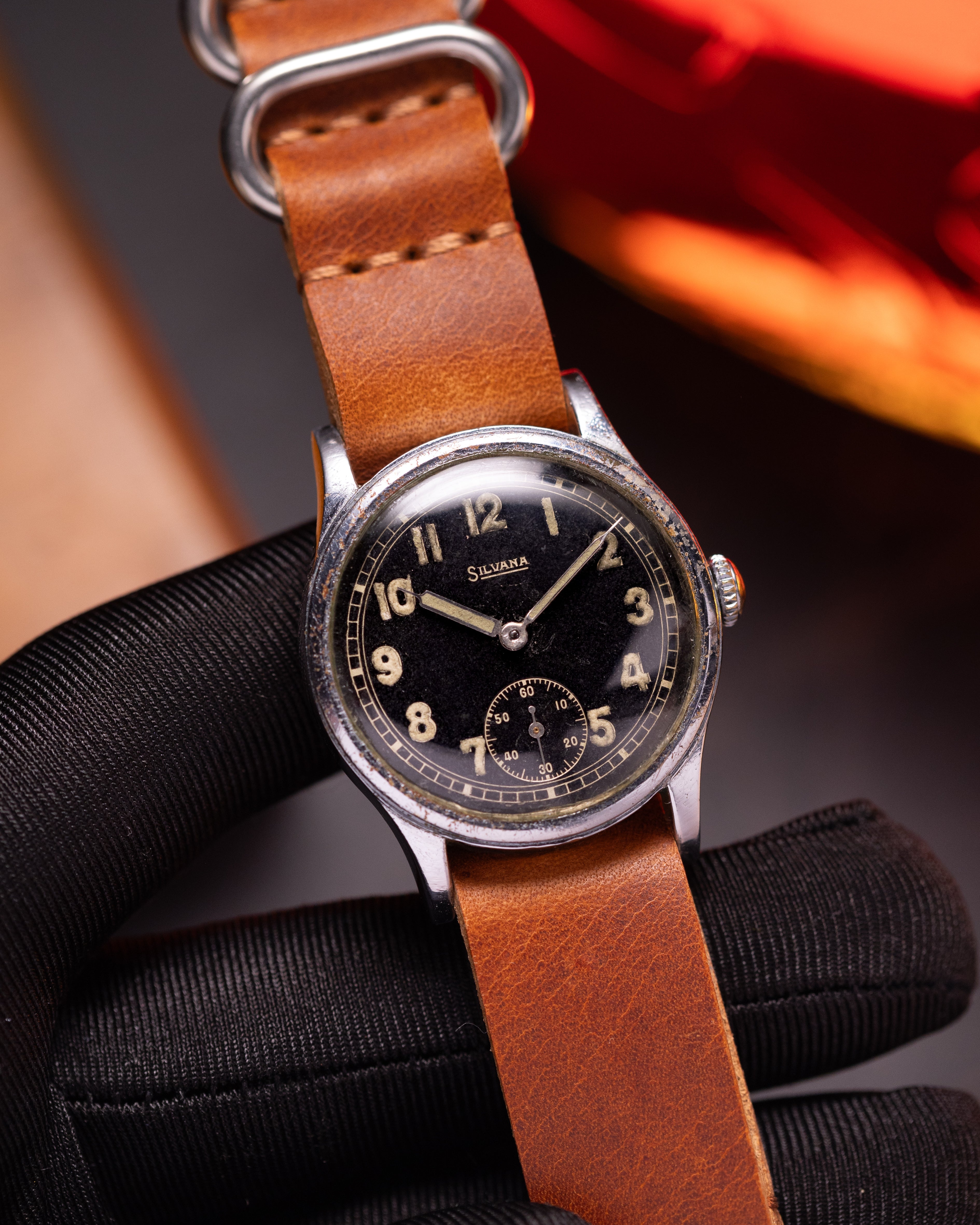 Vintage WW2 Aviators watch "Silvana" from 1940's - VintageDuMarko