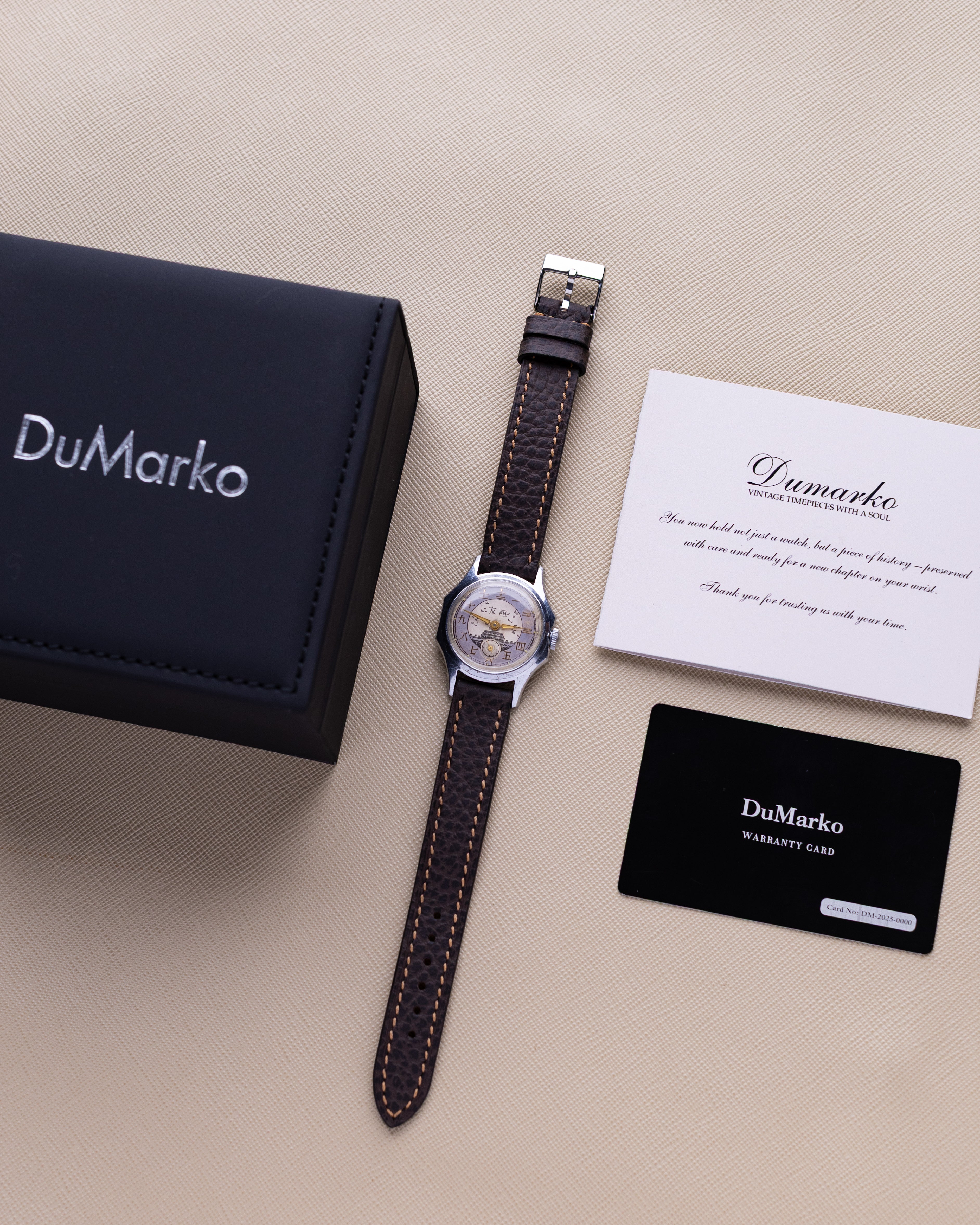 Vostok Rare Vintage Soviet Watch "Druzhba", Two - tone Dial, Temple of Heaven, USSR - Chinese Friendship - DuMarko