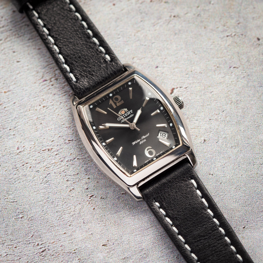 Automatic Vintage "Orient" Watch, Mens Square Watch - VintageDuMarko