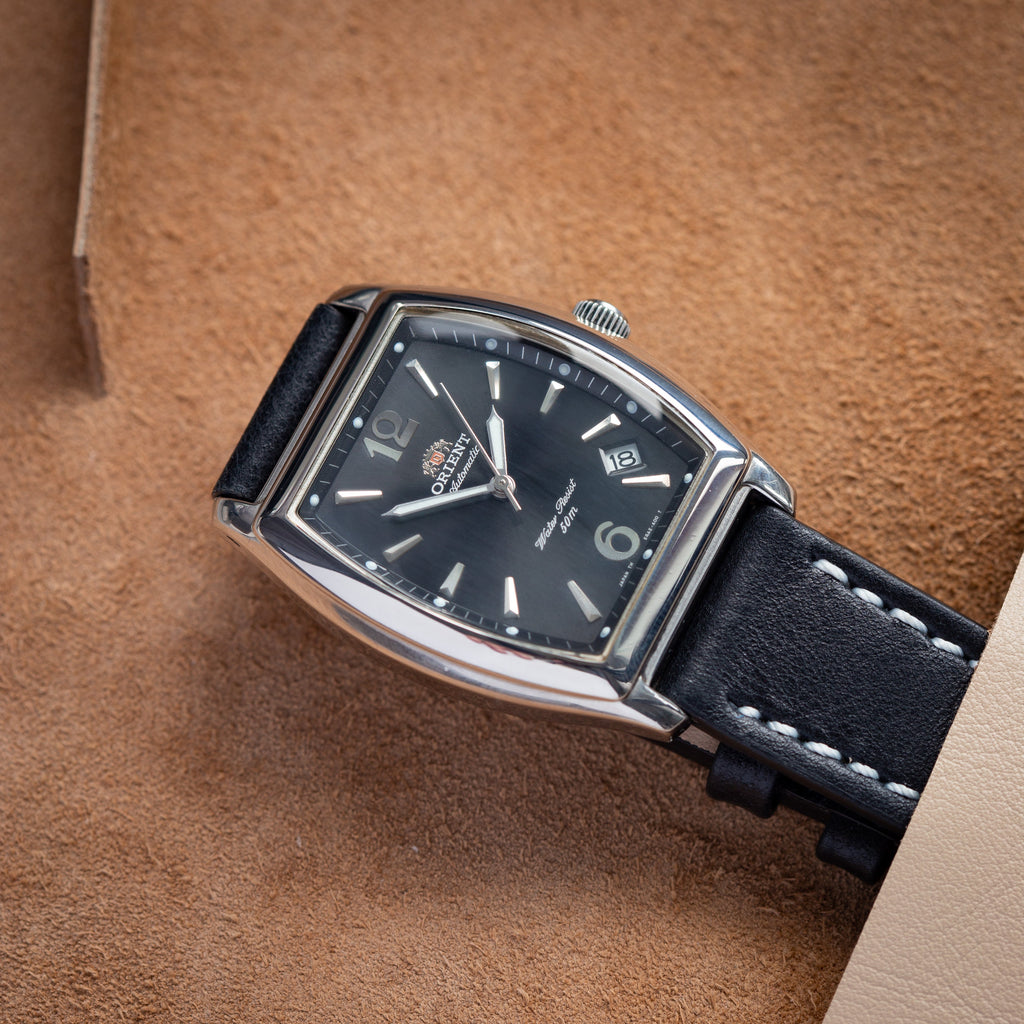 Automatic Vintage "Orient" Watch, Mens Square Watch - VintageDuMarko