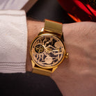 Carved Watch «Molnija Space» - Vintage Watch Skeleton - VintageDuMarko