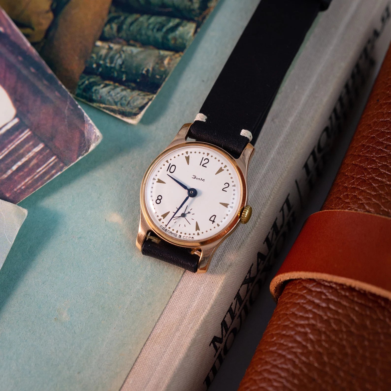 Gold Pobeda Zim Watch «Pobeda ZIM» - VintageDuMarko