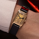 "Longines" Vintage Solid Gold Tank Watch - VintageDuMarko