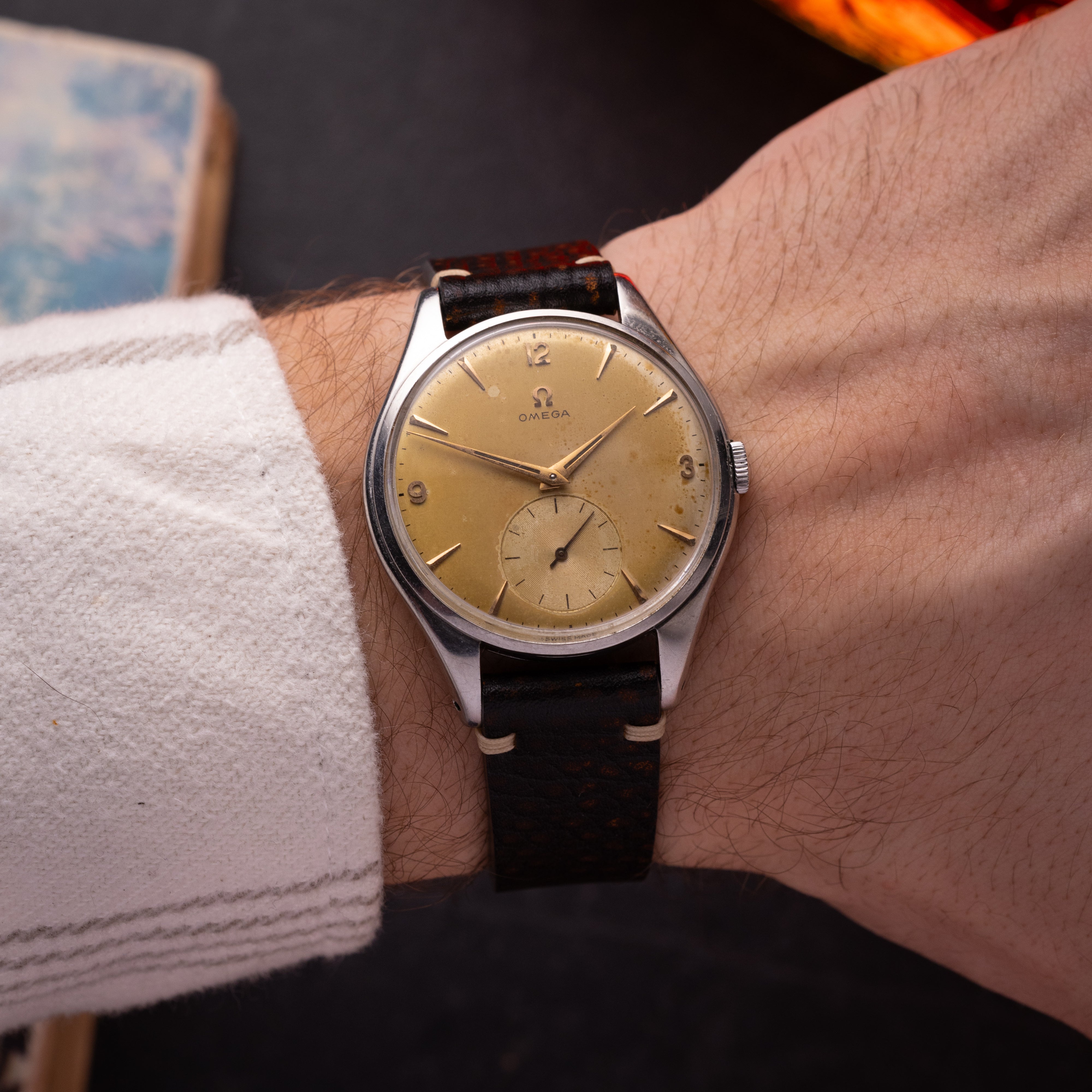 Luxe Omega Jumbo Watch from 1950's - Rare Swiss Watch for Collection - VintageDuMarko