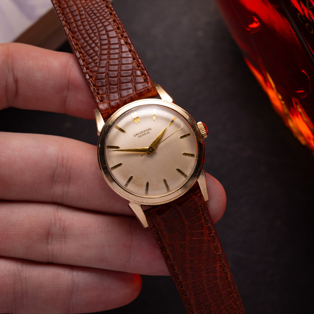 Luxury Vintage Universal Geneve watch, 10K Gold Filled - VintageDuMarko