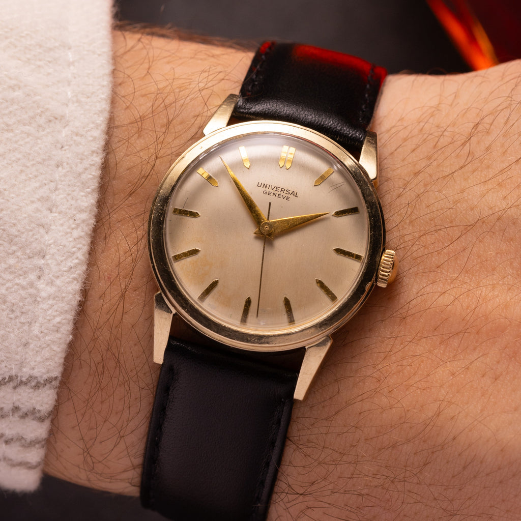 Luxury Vintage Universal Geneve watch, 10K Gold Filled - VintageDuMarko