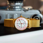 Medical Pulsometer Gold Watch «Luch» - Medical Watch with Pulsometer - VintageDuMarko