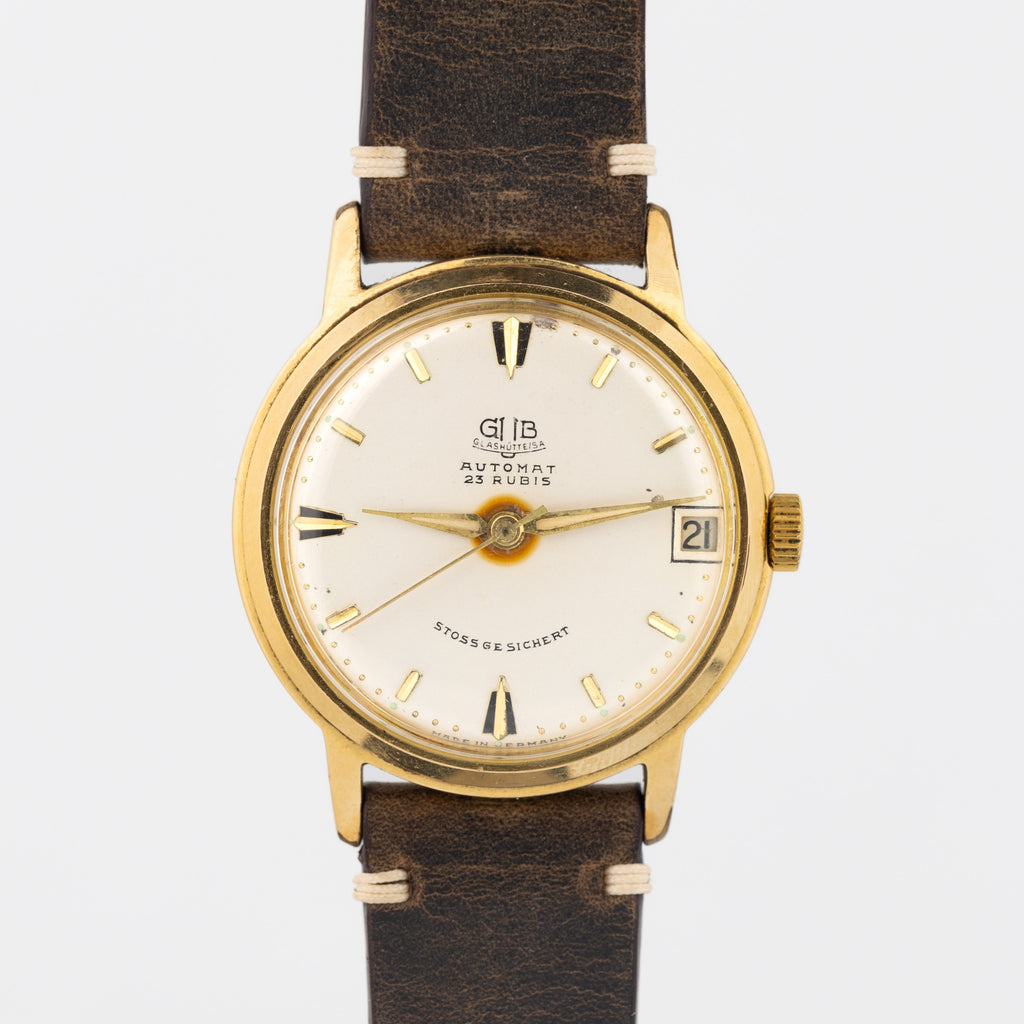 Original Gold Plated German Watch «GUB Glashutte» - VintageDuMarko