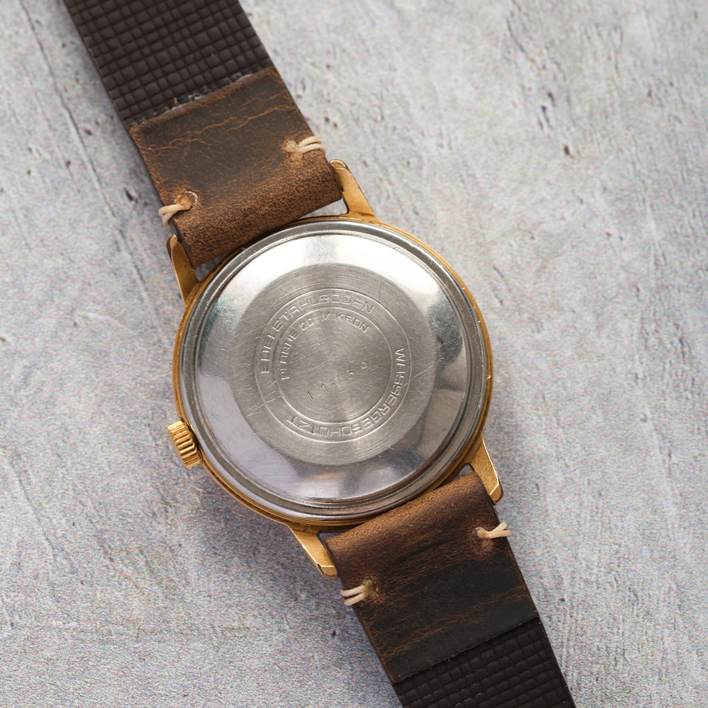 Original Gold Plated German Watch «GUB Glashutte» - VintageDuMarko