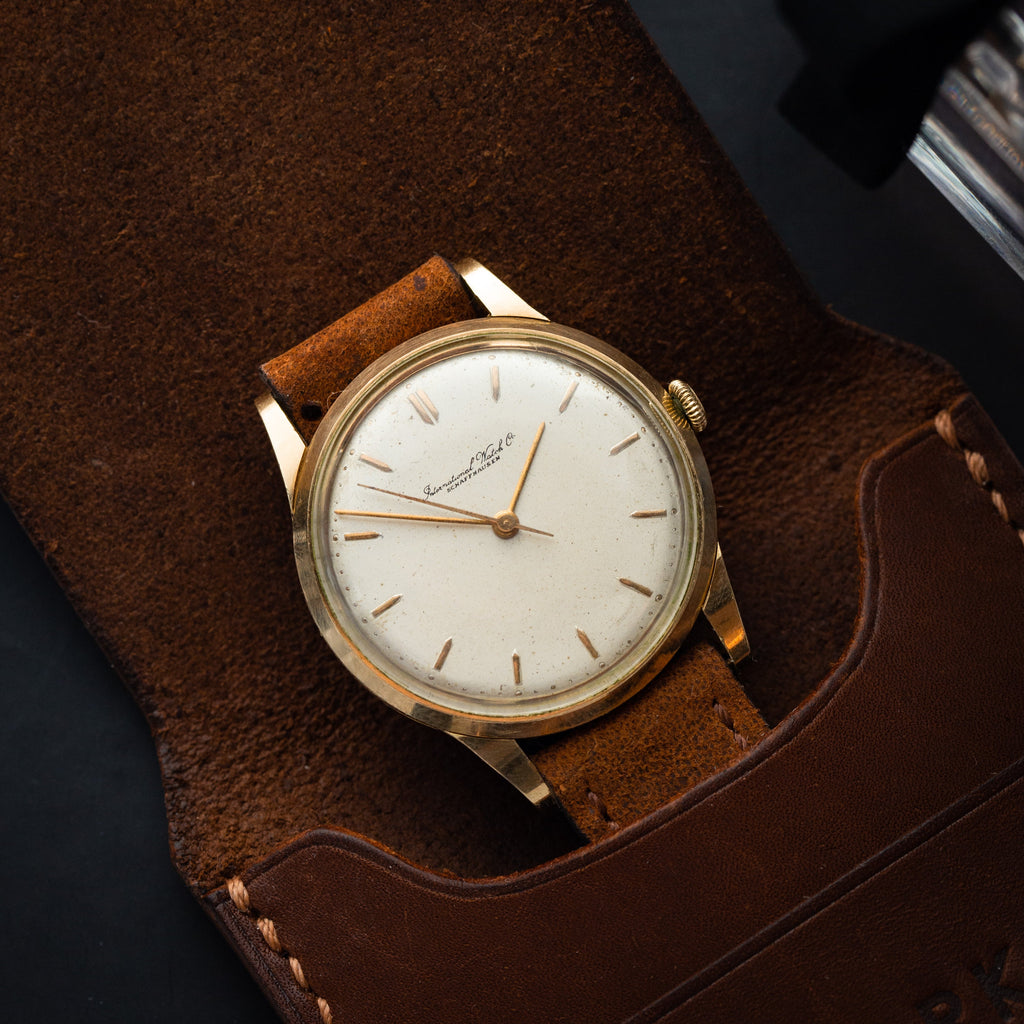 Premium Vintage Watch "IWC Schaffhausen", 14K Solid Gold, Rare Swiss Watch for Men and Women - VintageDuMarko