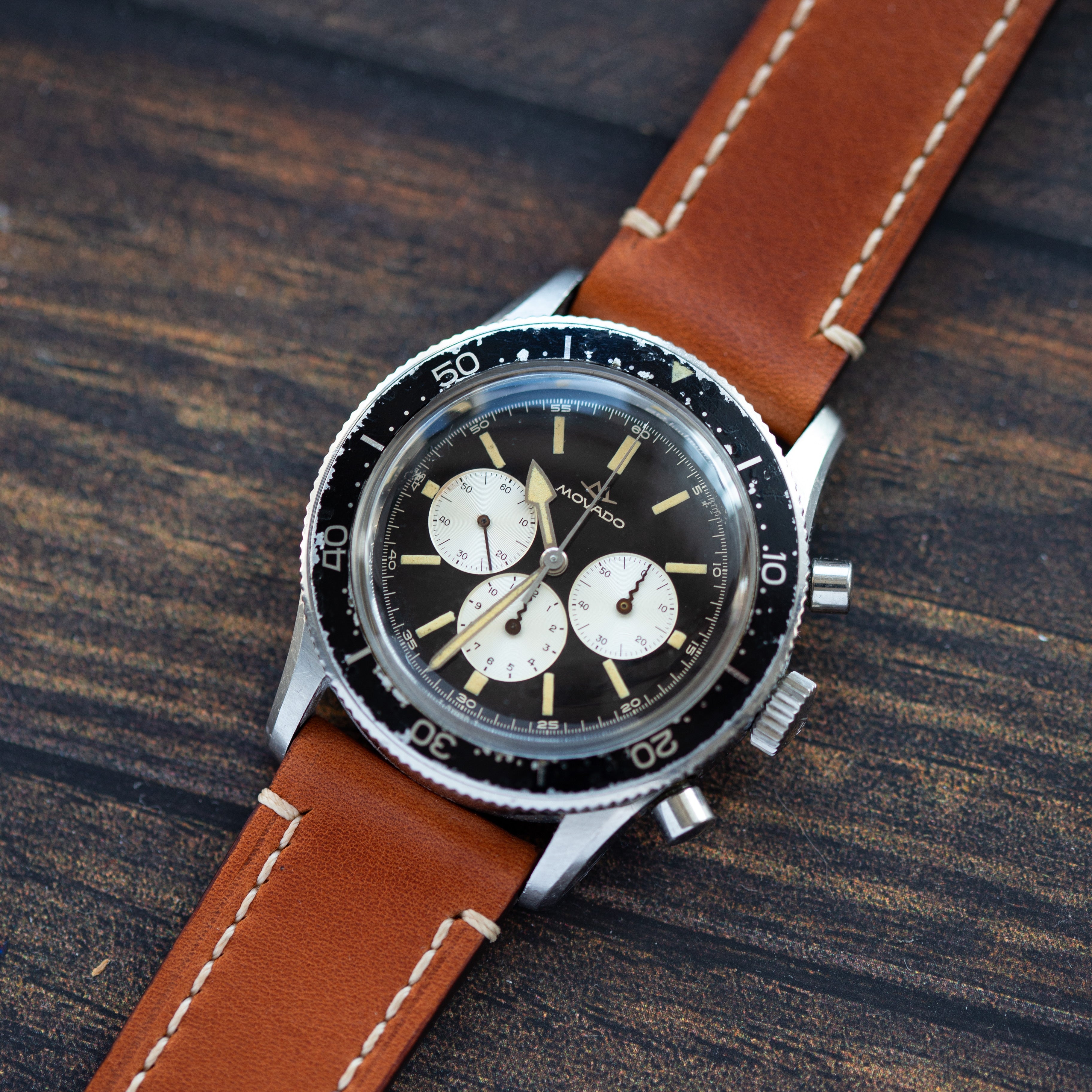 Rare Vintage Dive Chronograph "Movado M95 Super Sub Sea" Watch, Military Watch from 1960’s - VintageDuMarko