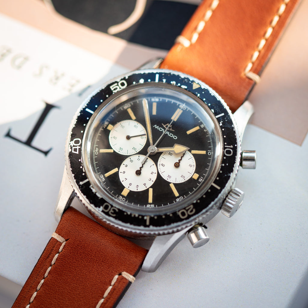 Rare Vintage Dive Chronograph "Movado M95 Super Sub Sea" Watch, Military Watch from 1960’s - VintageDuMarko