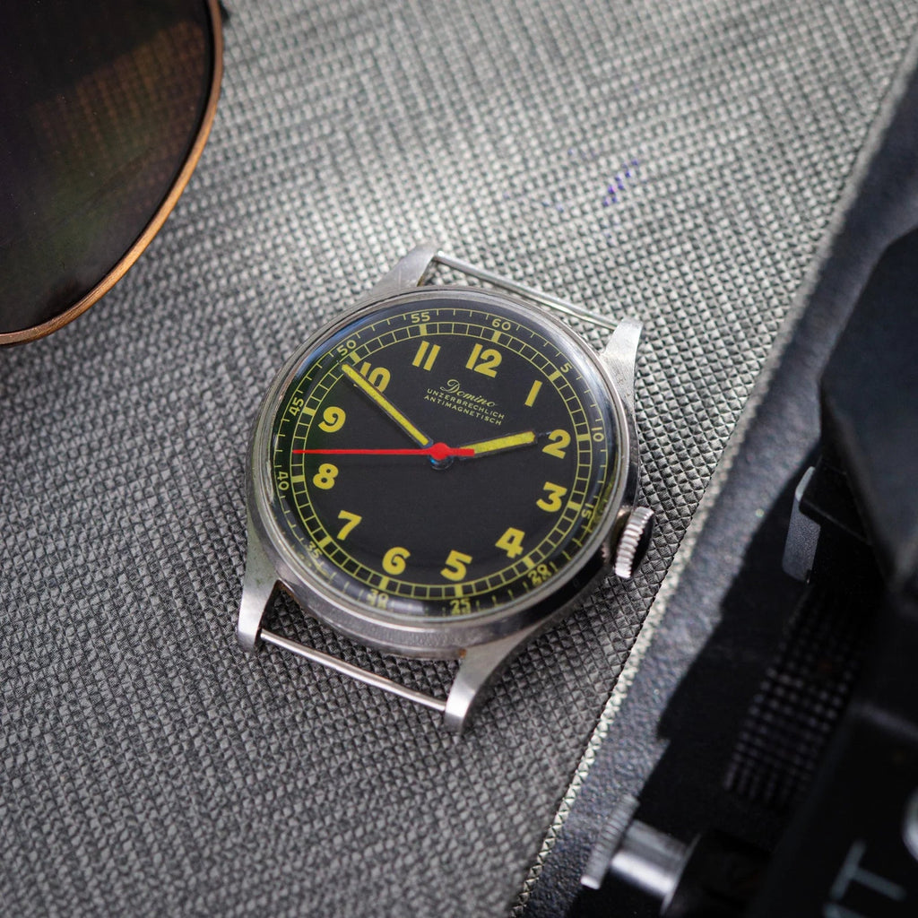 Rare Vintage "Domino" WW2 Watch, Swiss Military Watch - VintageDuMarko
