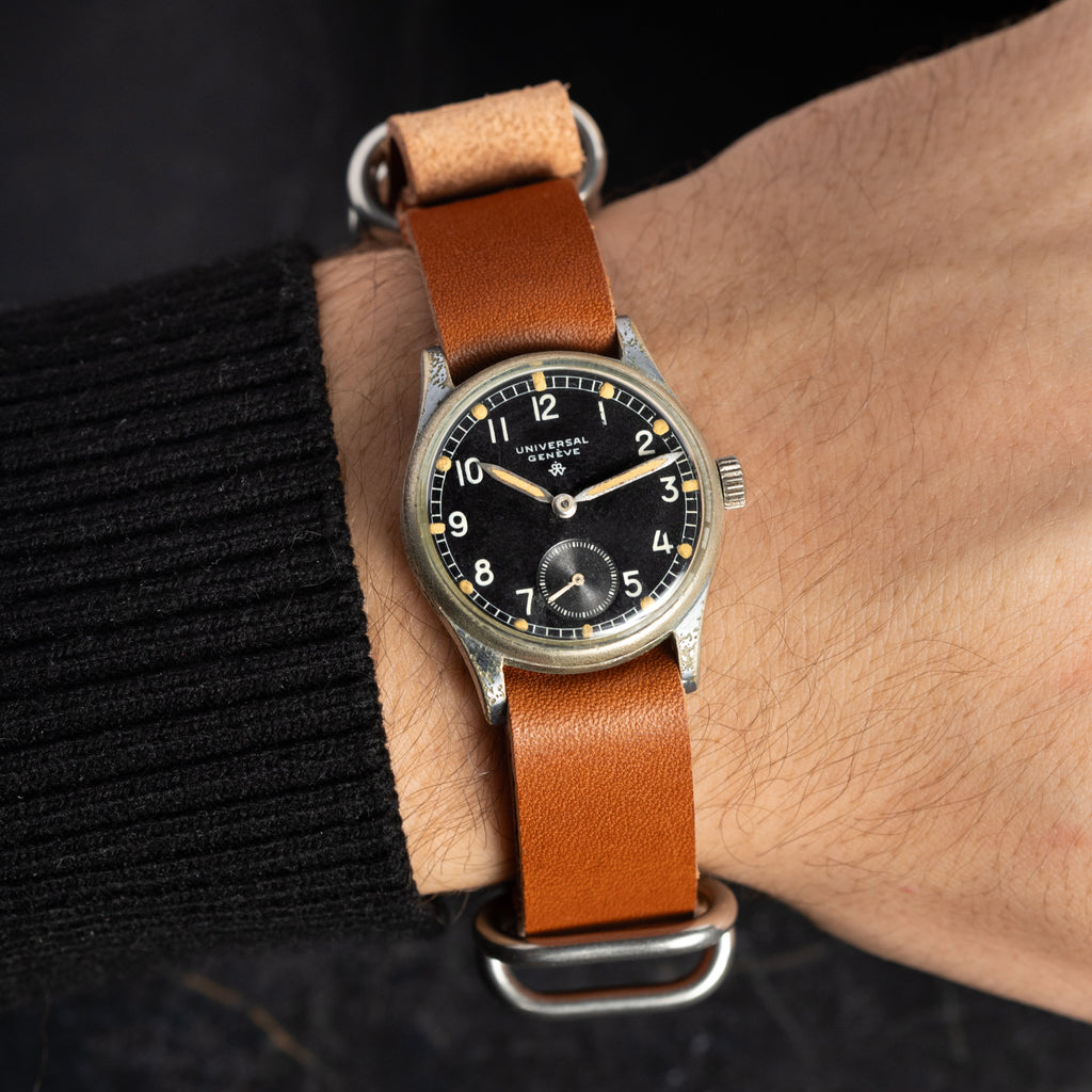 Rare Vintage "Universal Geneve" WW2 watch, Swiss Military watch - VintageDuMarko