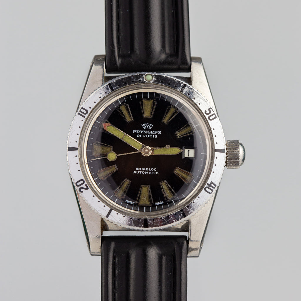 Rare Vintage Watch "Pryngeps", Swiss Diver's Automatic Watch - VintageDuMarko