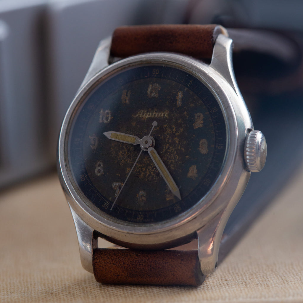Rare Vintage WW2 Watch «Alpina» - Military Swiss Watch - VintageDuMarko