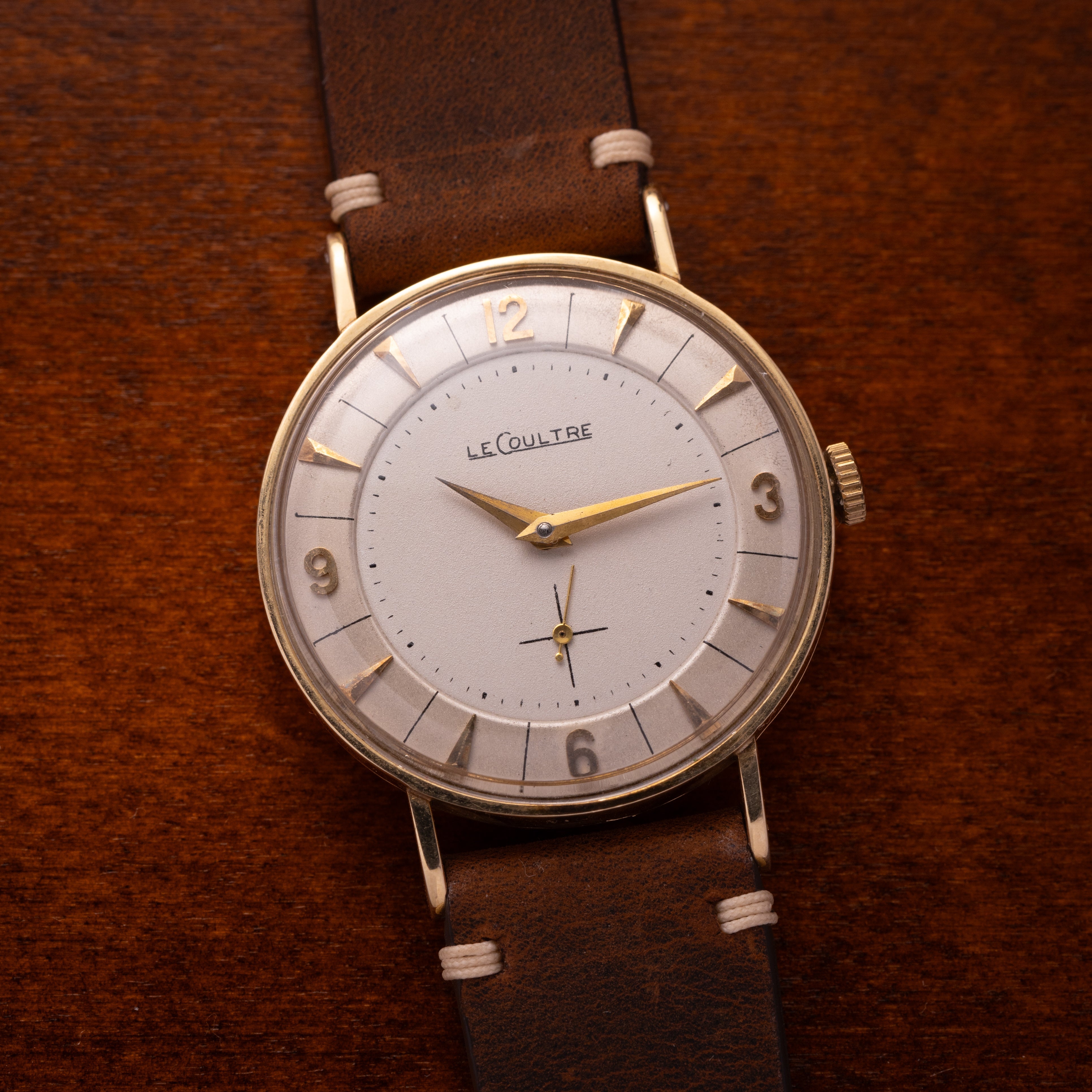 Rare watch "Jaeger-LeCoultre" 14K Gold, Cal.480 from 1950s - VintageDuMarko