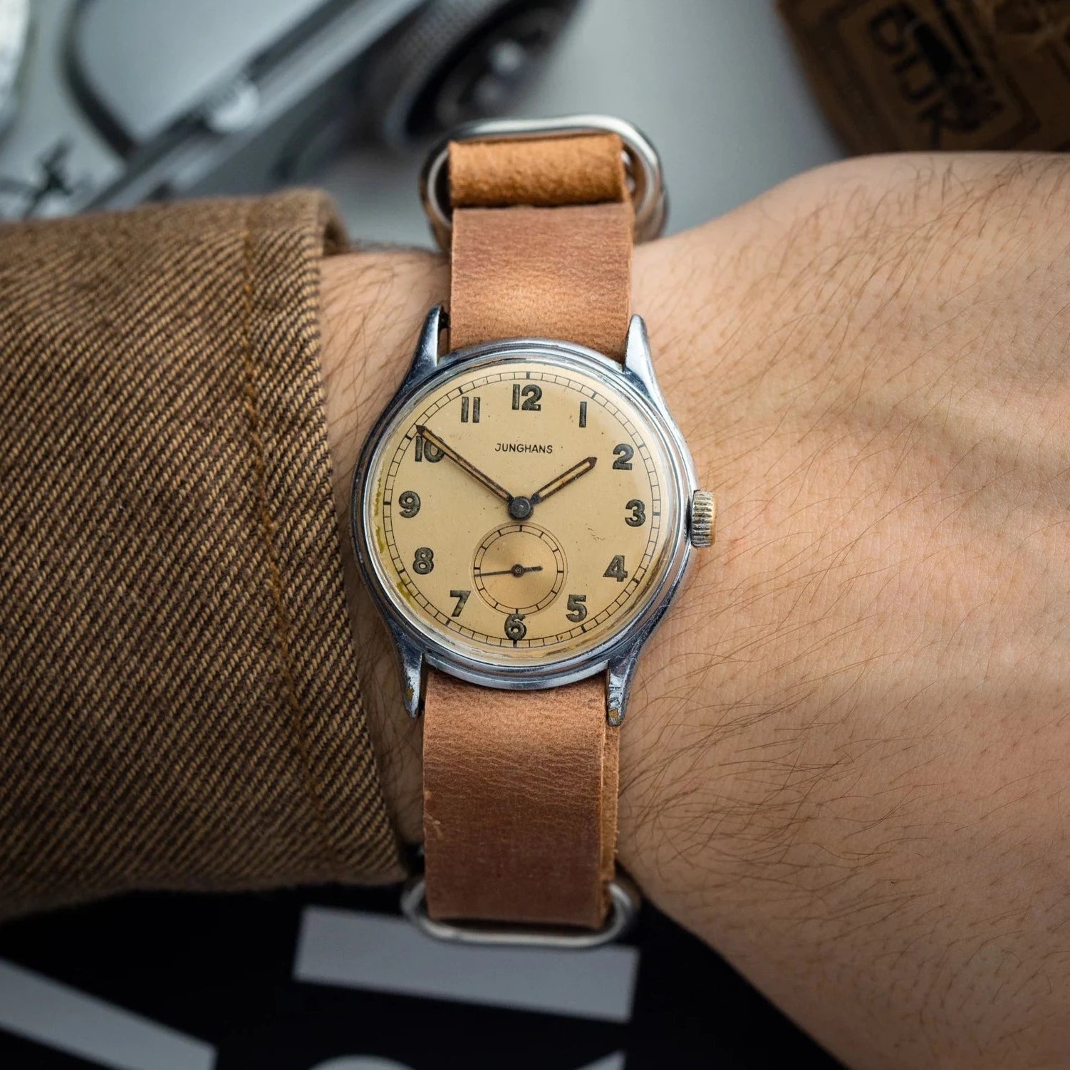Rare Watch "Junghans" from 1950's, Vintage German Military Watch - VintageDuMarko