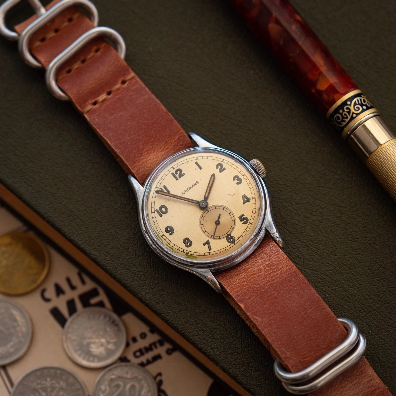Rare Watch "Junghans" from 1950's, Vintage German Military Watch - VintageDuMarko