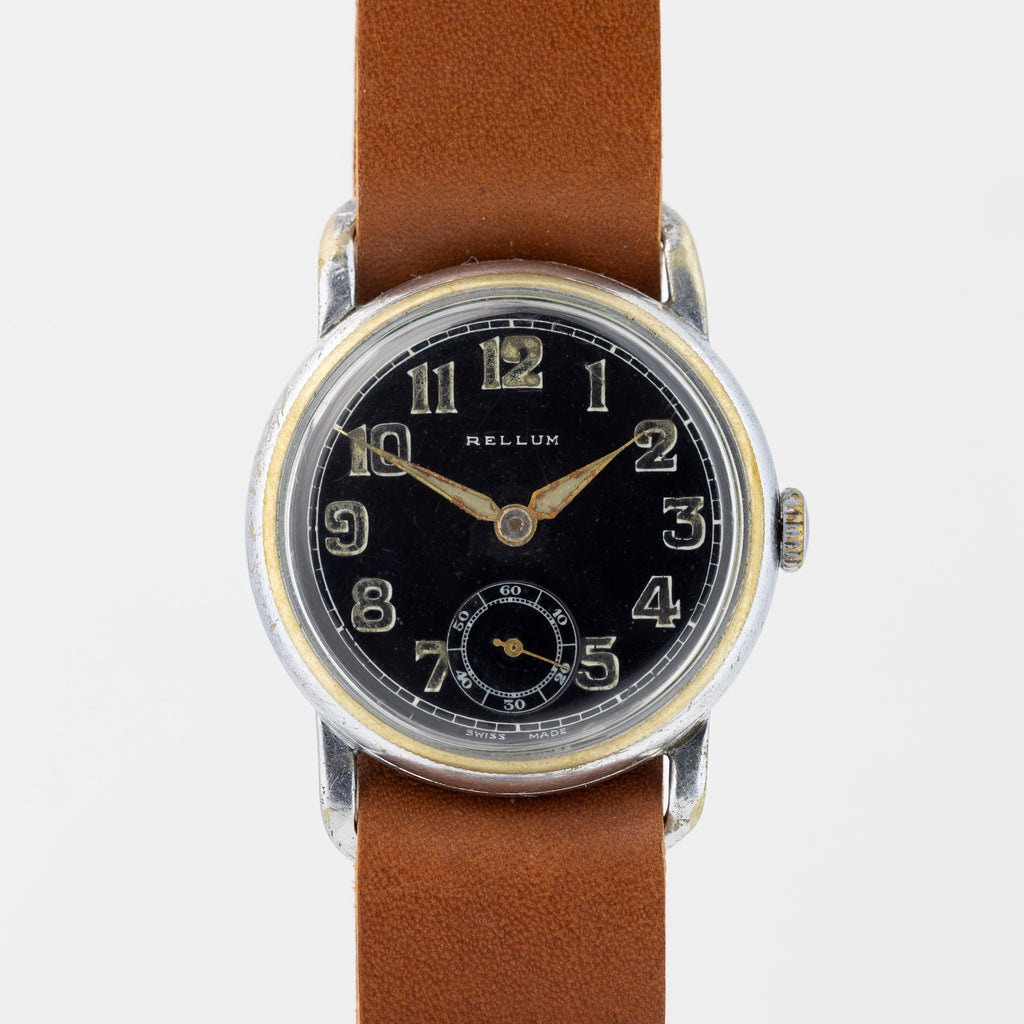 Rare Watch Pilot Rellum Swiss made Military Watch WW2 - VintageDuMarko