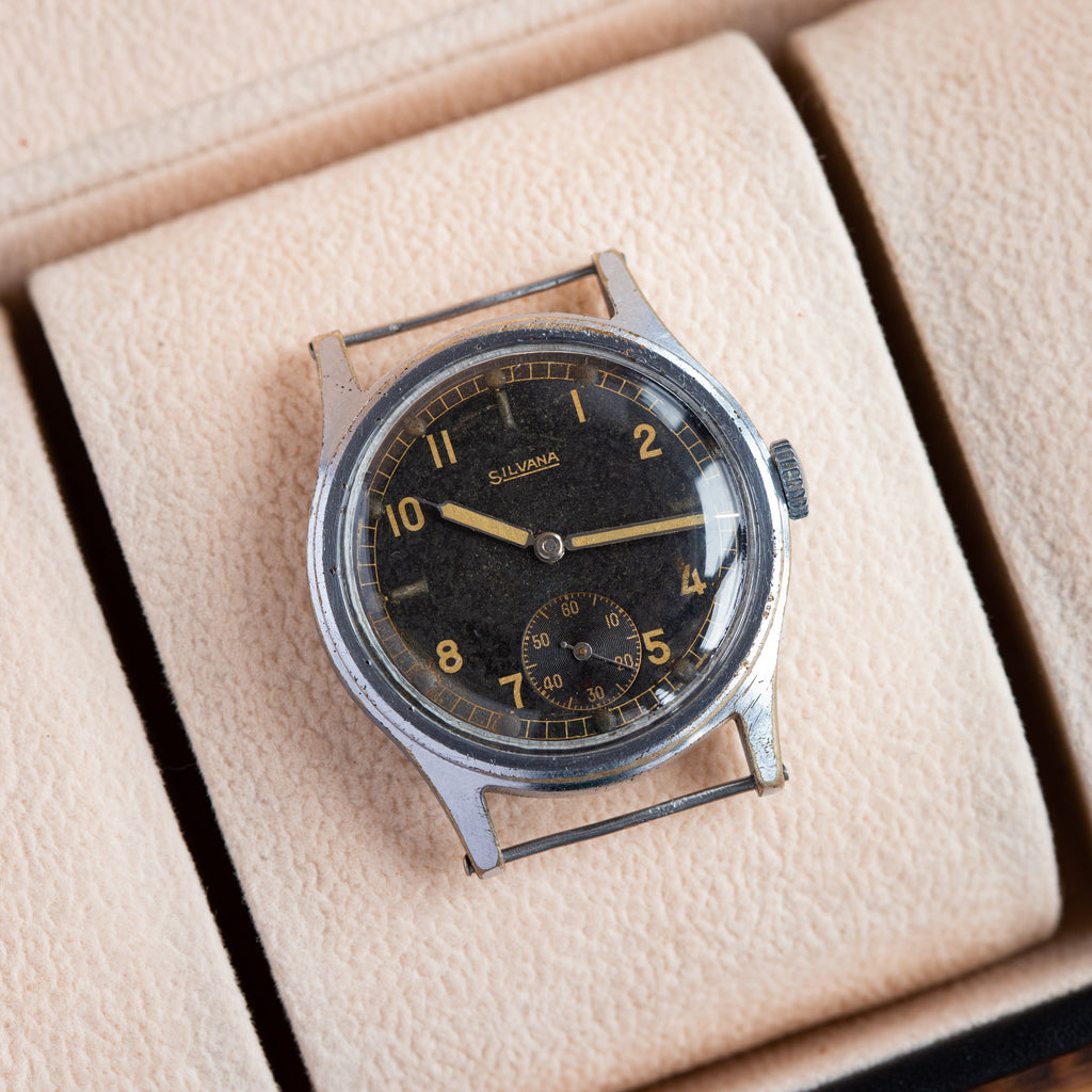 "Silvana" WW2 Aviators Vintage Watch, Military Mens Watch - VintageDuMarko
