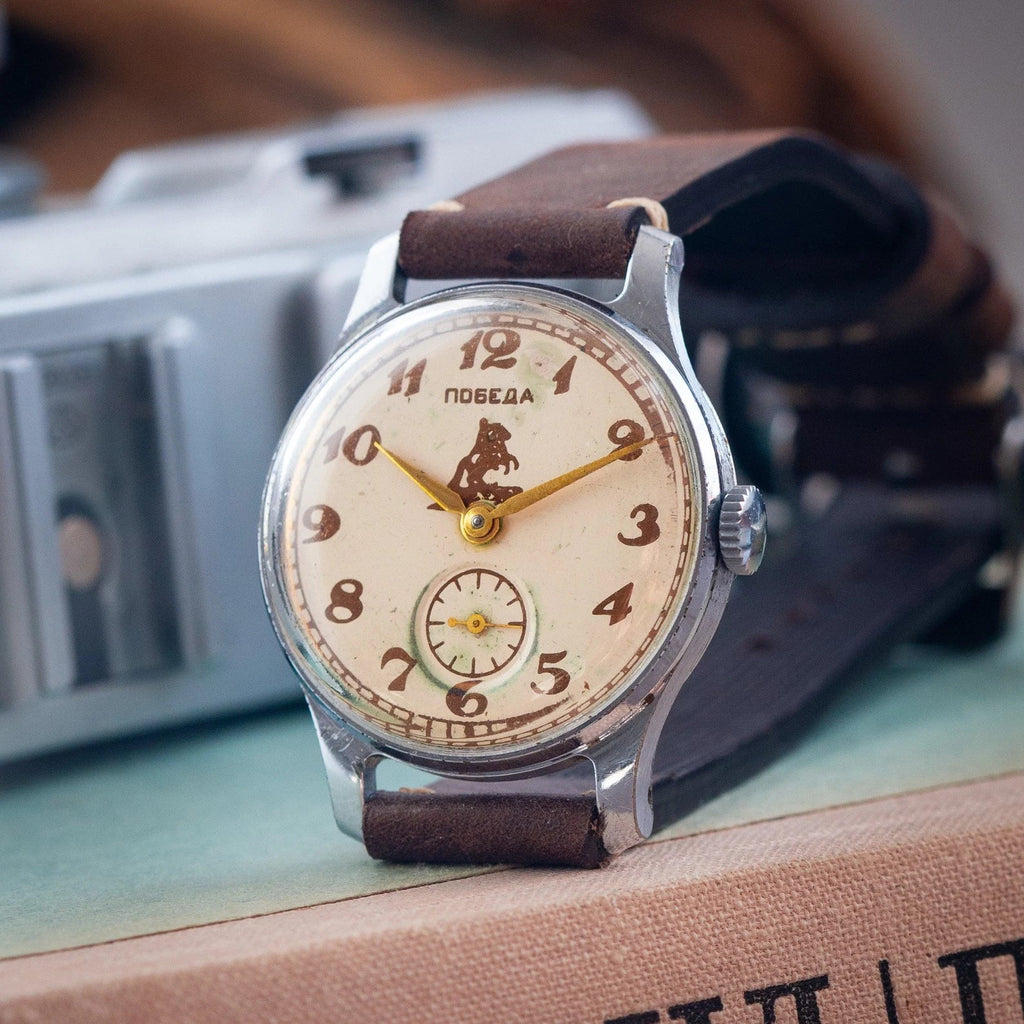 Soviet Vintage Watch "Pobeda", Retro Watch for Men - VintageDuMarko