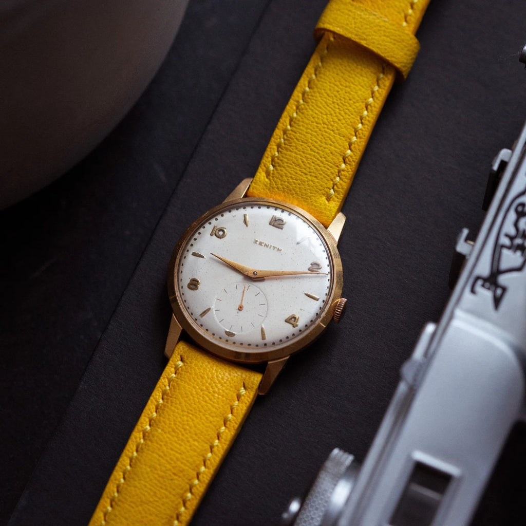 Swiss Watch «Zenith» - Vintage Zenith 18k Gold Watch - VintageDuMarko