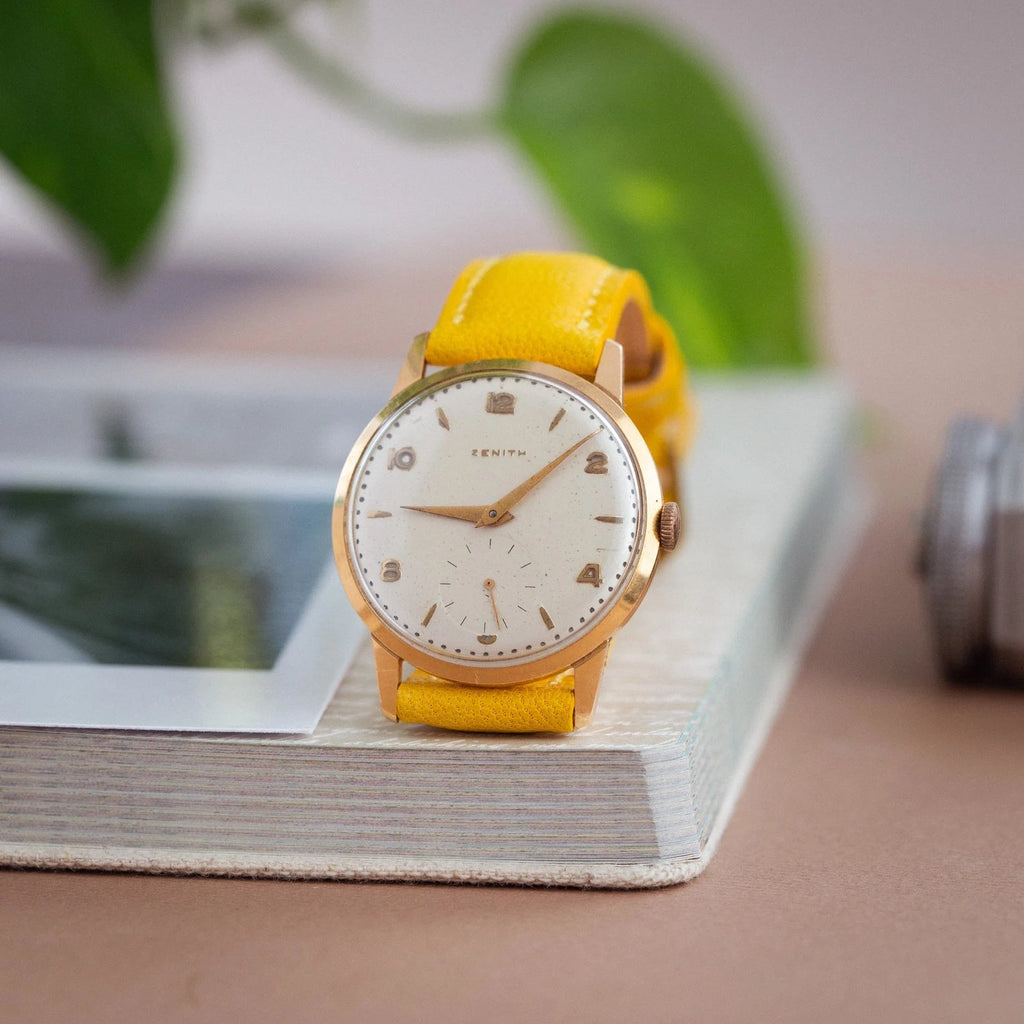 Swiss Watch «Zenith» - Vintage Zenith 18k Gold Watch - VintageDuMarko