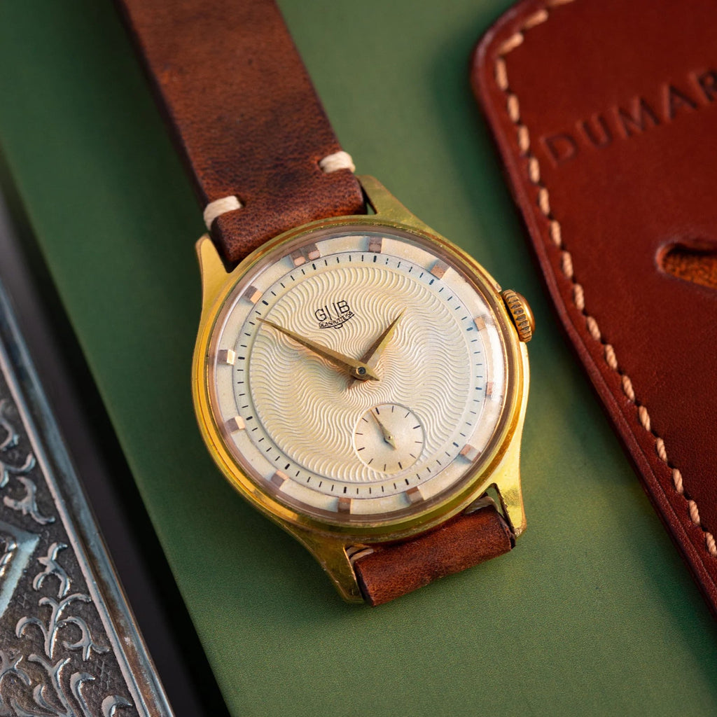 Vintage Authentic Gold Watch "GUB Glashutte", Original German Watch - VintageDuMarko