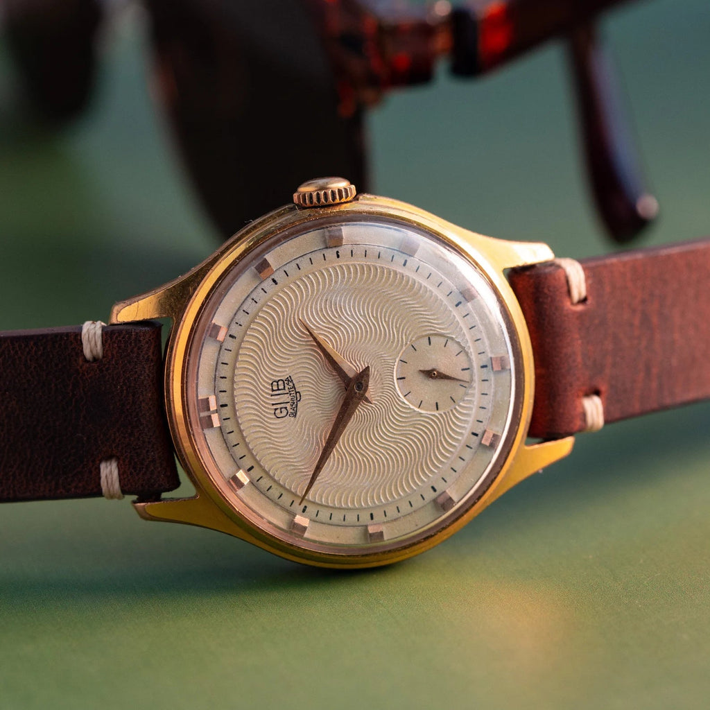 Vintage Authentic Gold Watch "GUB Glashutte", Original German Watch - VintageDuMarko