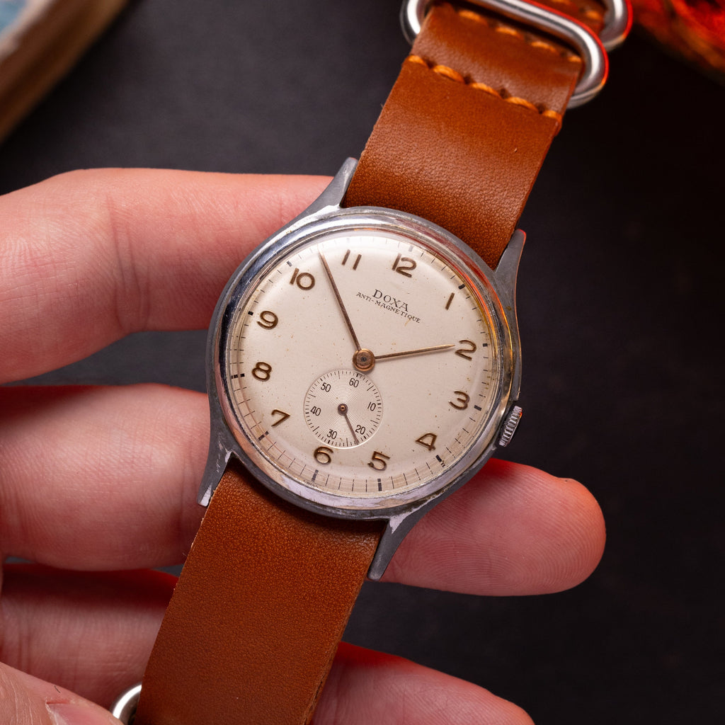 Vintage "Doxa" Art Deco watch, Oversize case 38 mm - VintageDuMarko