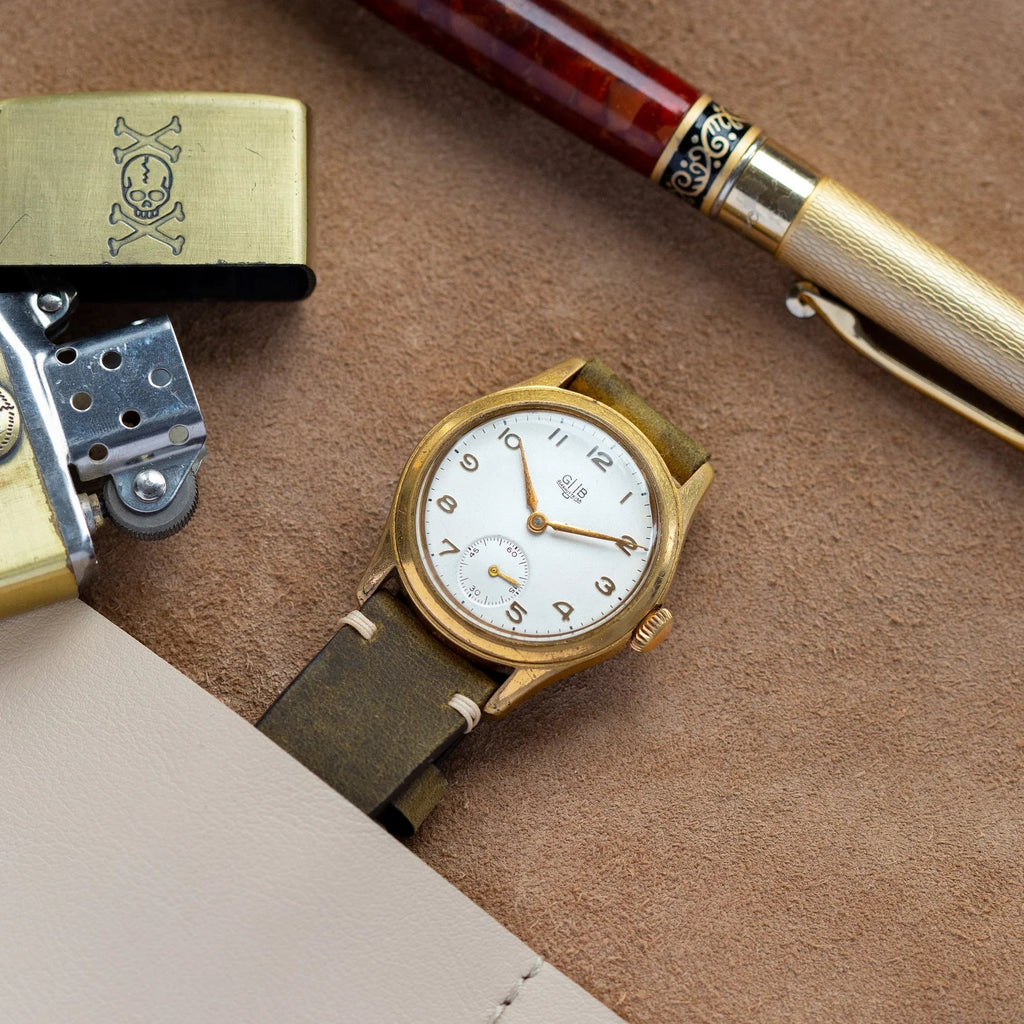 Vintage German Watch "GUB Glashutte", Gold Plated Watch - VintageDuMarko