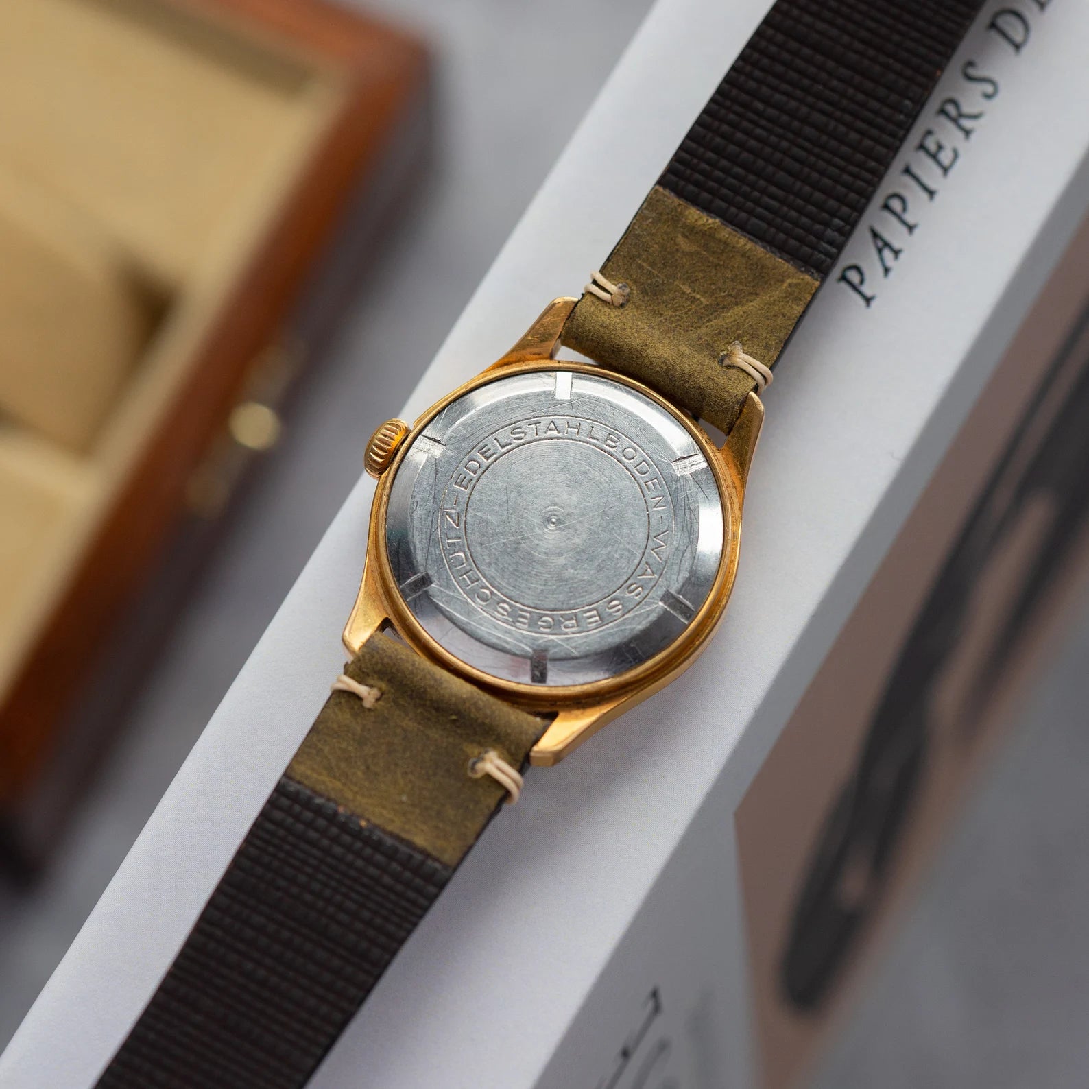 Vintage German Watch "GUB Glashutte", Gold Plated Watch - VintageDuMarko