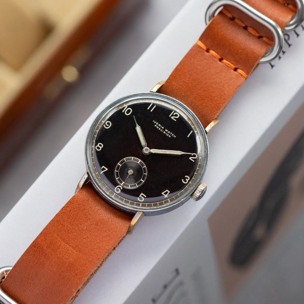 Vintage "Iveria Watch Precision", Military Swiss Watch - VintageDuMarko