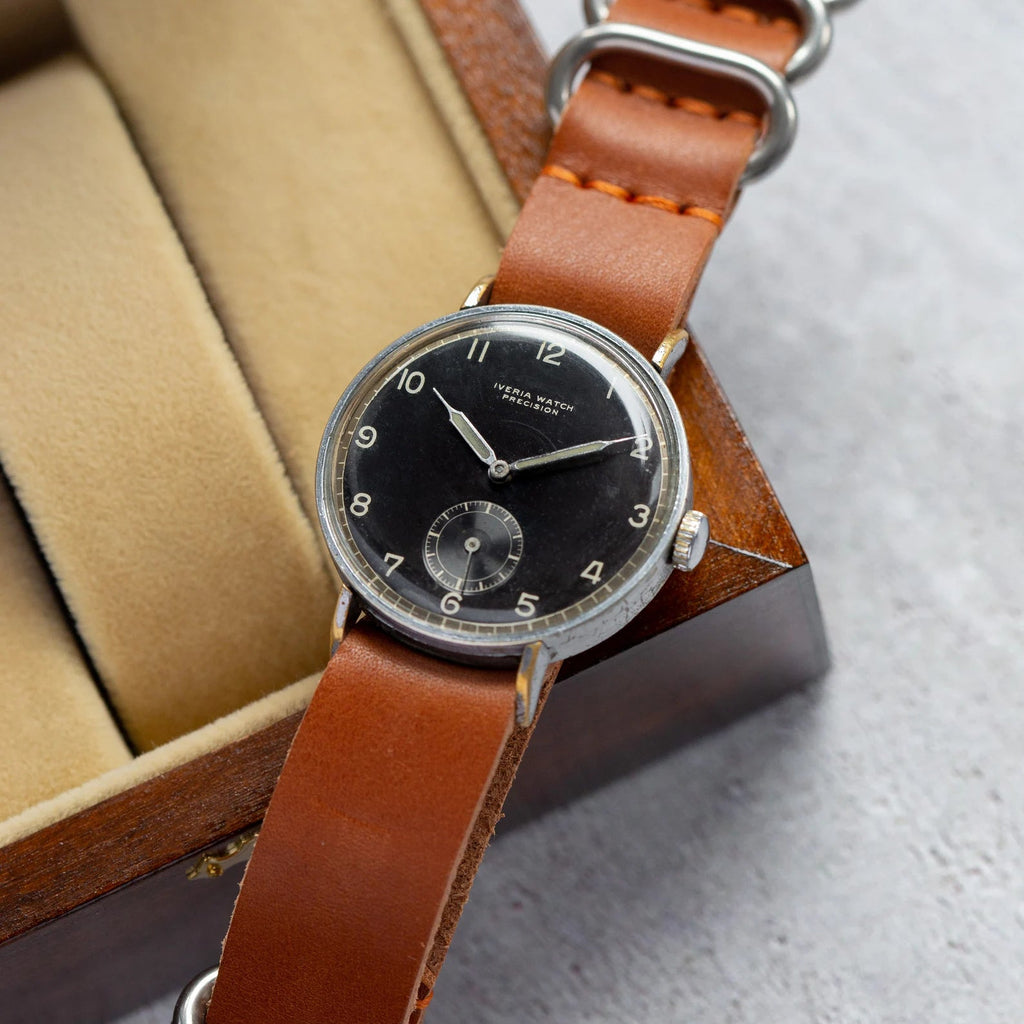 Vintage "Iveria Watch Precision", Military Swiss Watch - VintageDuMarko