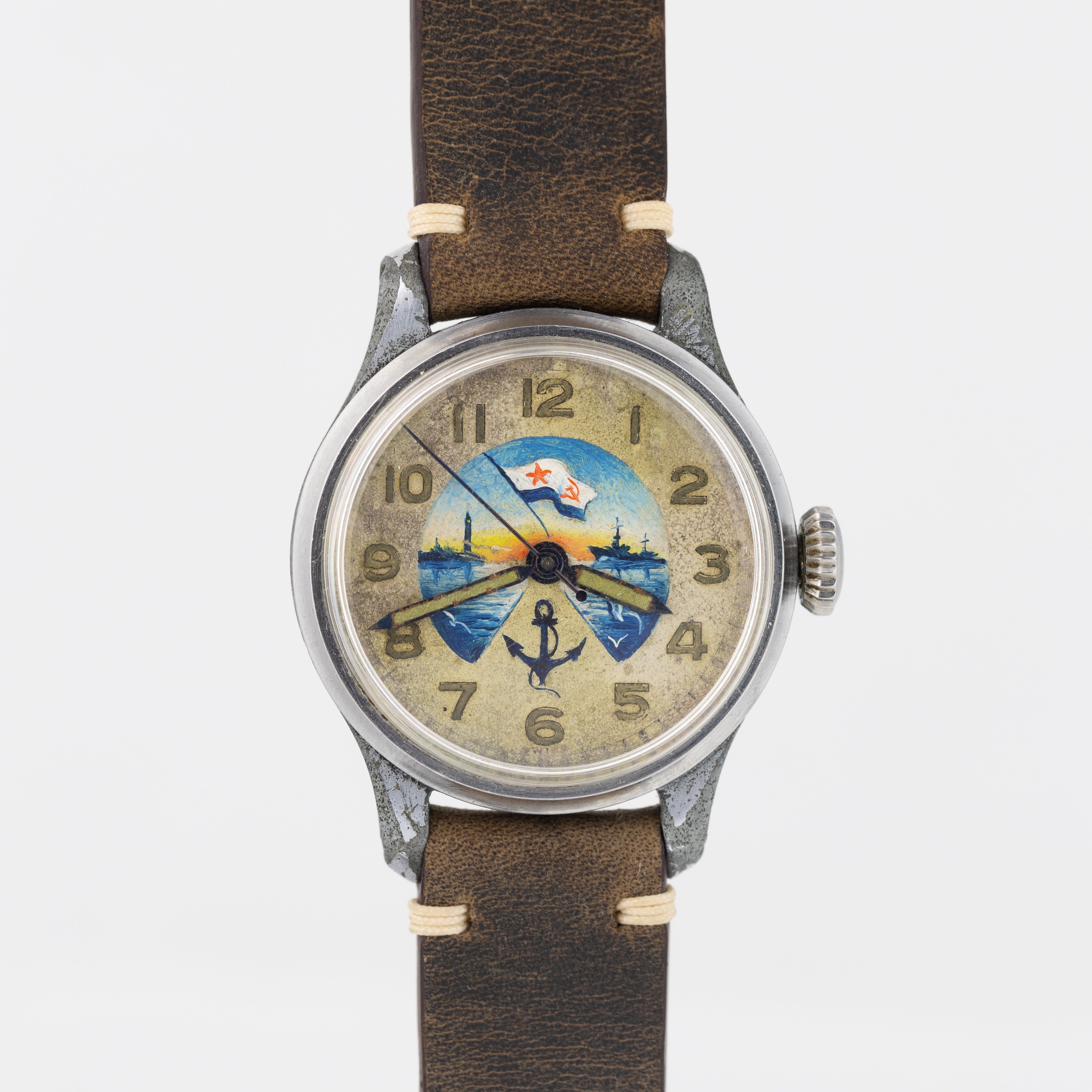 Vintage Longines Watch for Men with Painted Dial - Swiss Millitary Watch - VintageDuMarko