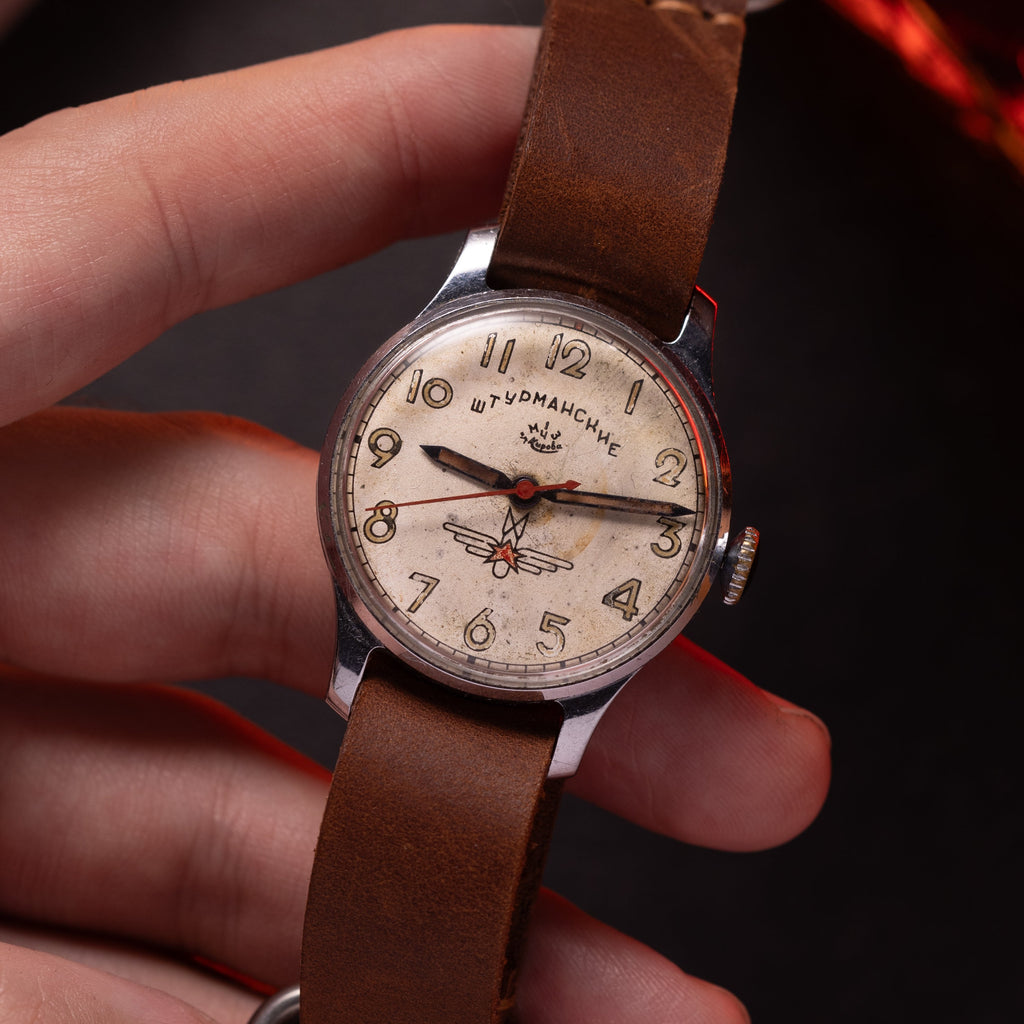 Vintage Military Original "Poljot Sturmanskie Gagarin" Watch, Men's Soviet Watch - VintageDuMarko
