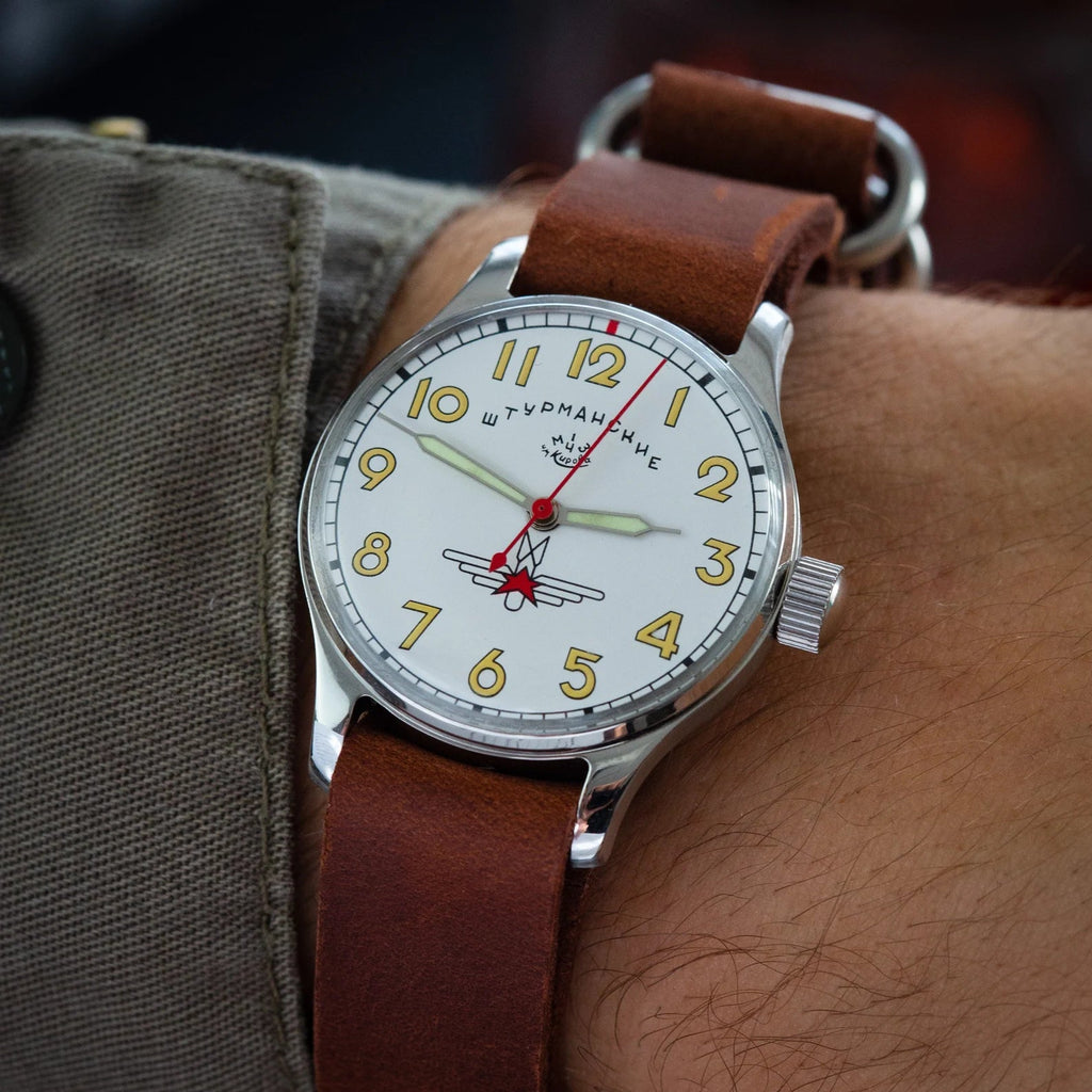 Vintage Military Watch "Poljot Sturmanskie Gagarin", Men's Soviet Watch - VintageDuMarko