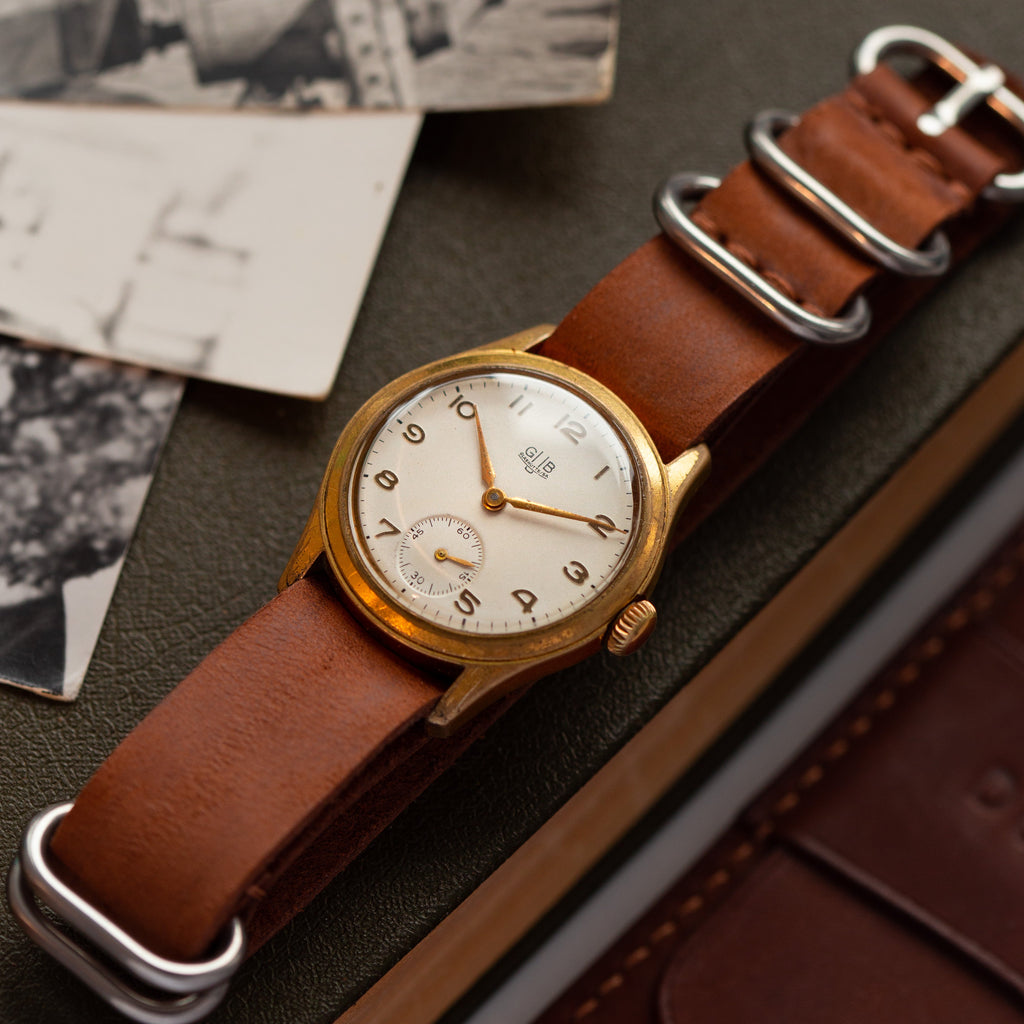 Vintage Original Gold Watch "GUB Glashutte", Men's Old German Watch - VintageDuMarko
