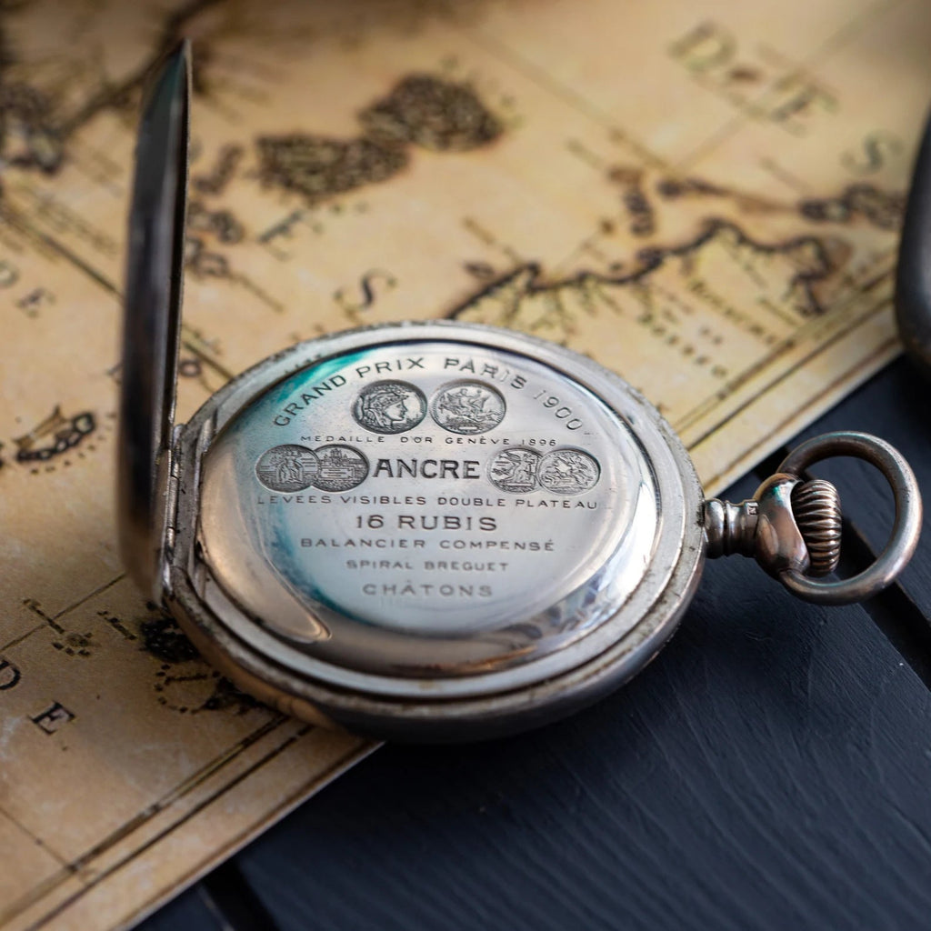 Vintage Pocket Chronometer Watch "Zenith" from 1910's, 0.800 Silver, Rare Swiss Watch - VintageDuMarko