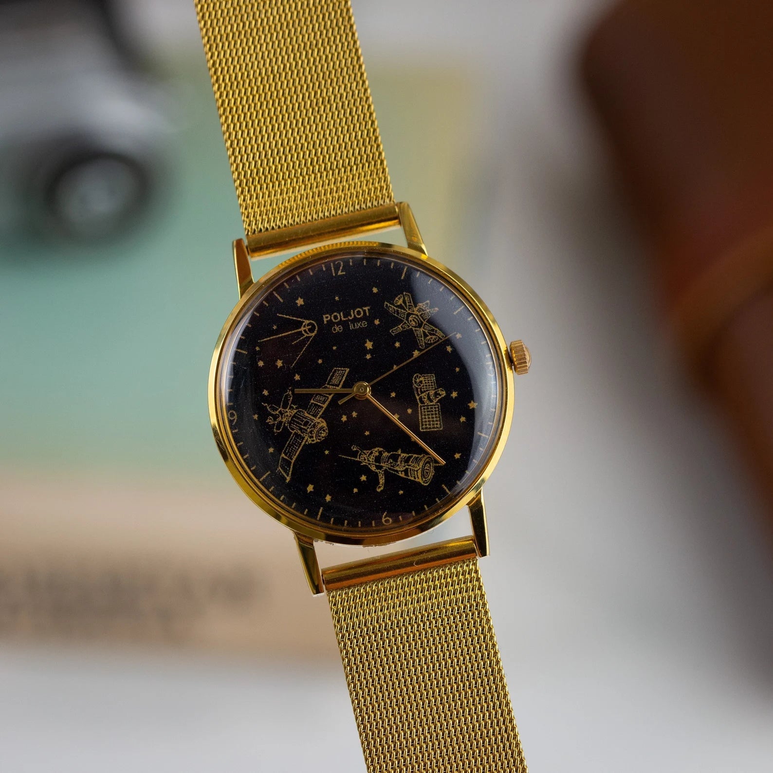 Vintage "Poljot De Luxe Space" Watch, Soviet Slim Watch - VintageDuMarko